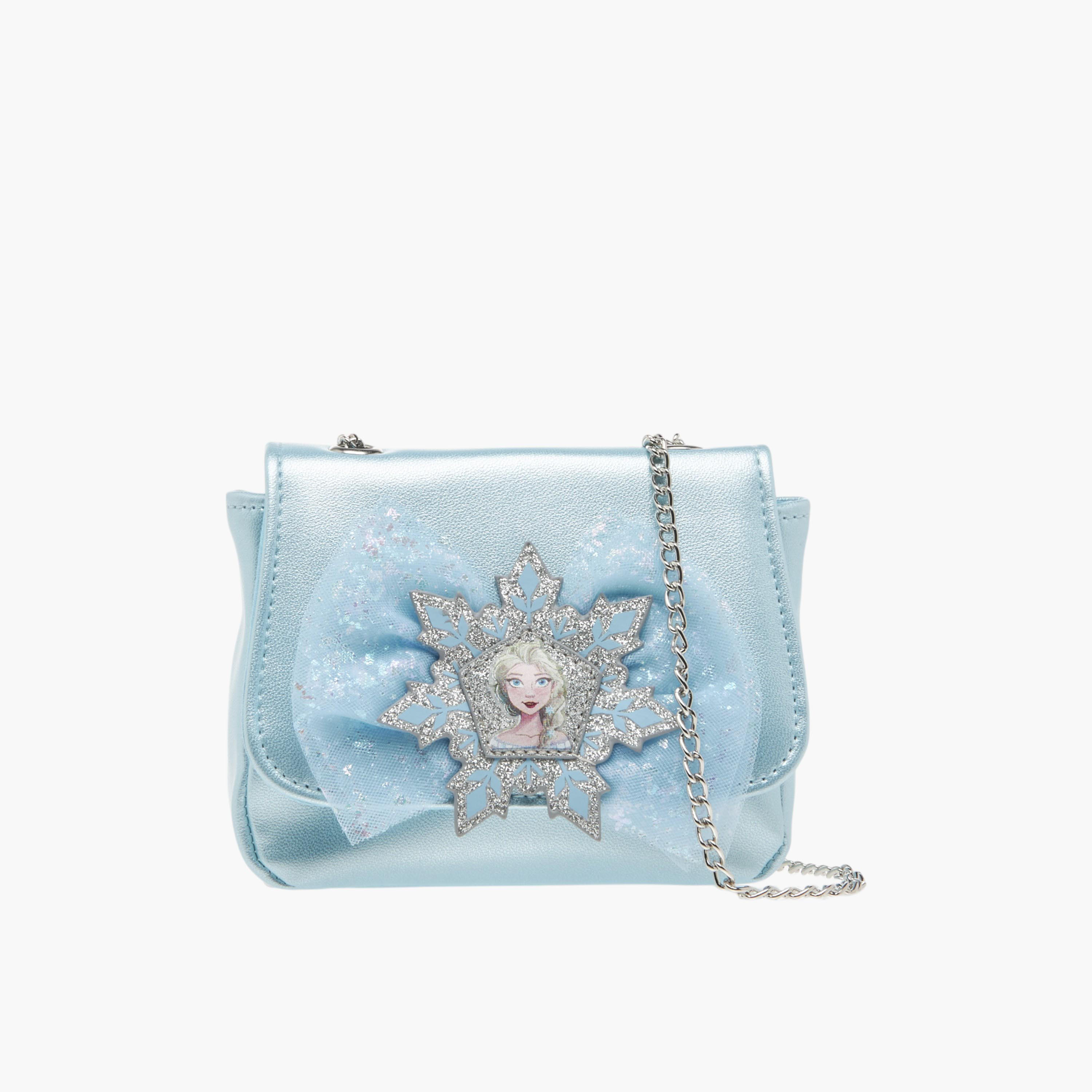Disney Frozen Embellished Crossbody Bag with Chain Strap-girls-accessories-bags-image-1