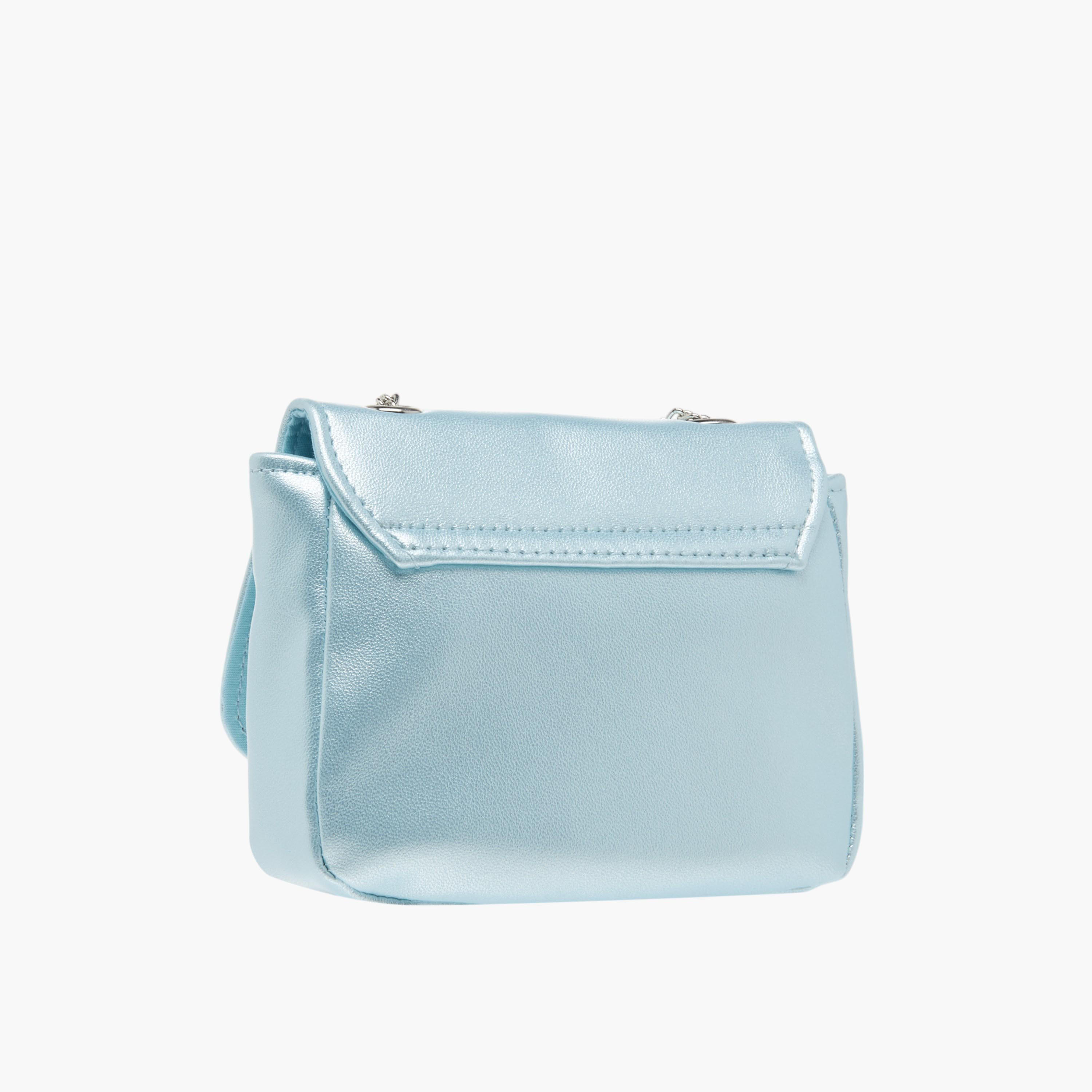 Disney Frozen Embellished Crossbody Bag with Chain Strap-girls-accessories-bags-image-3