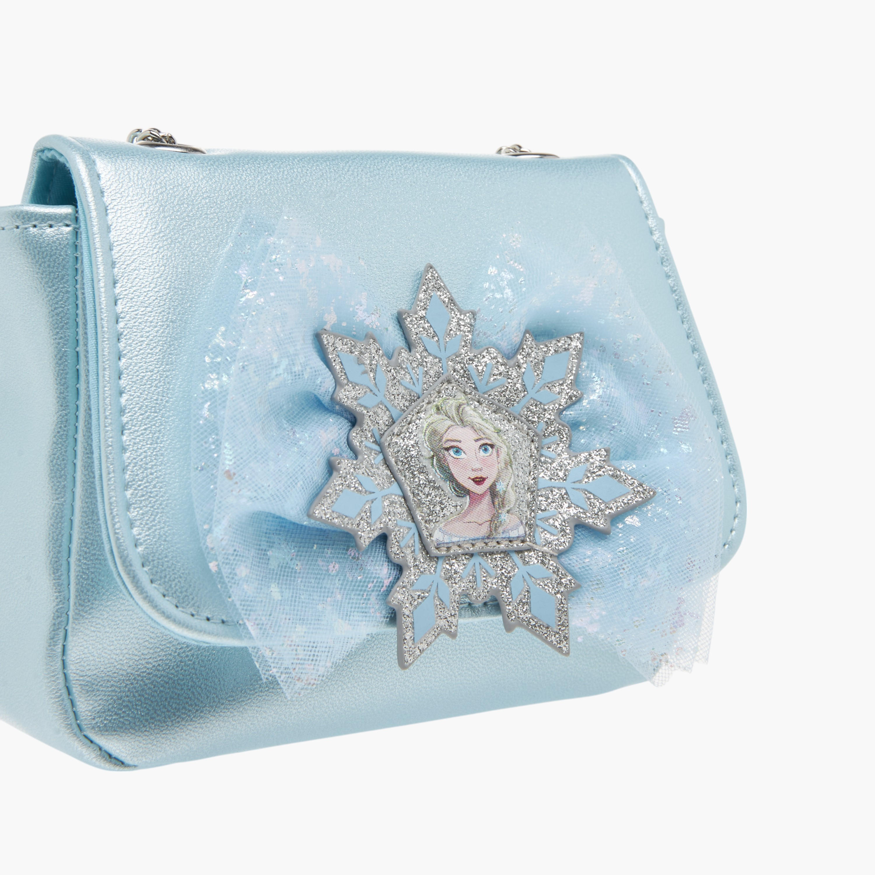 Disney Frozen Embellished Crossbody Bag with Chain Strap-girls-accessories-bags-image-4
