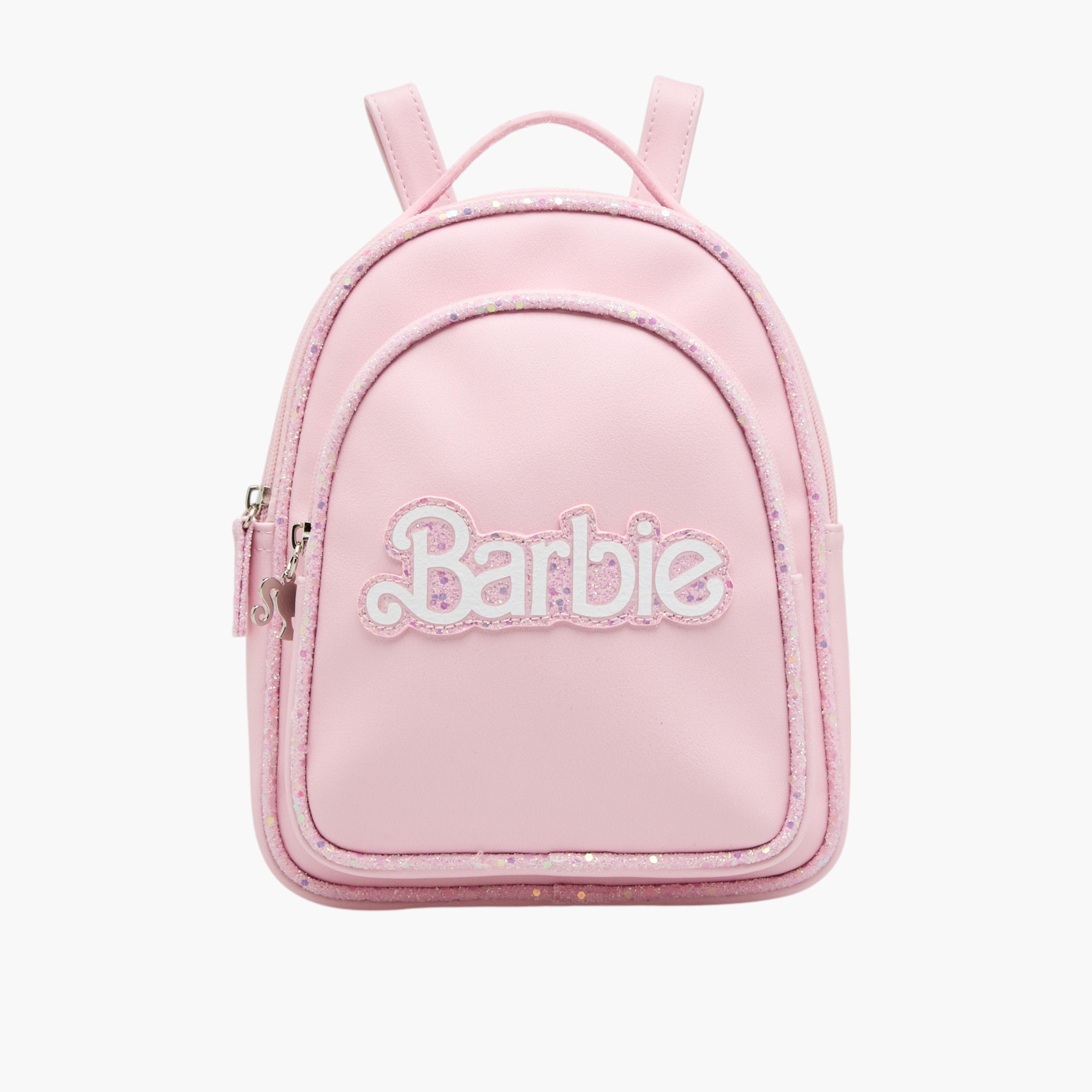 شنطة ظهر بأحزمة قابلة للتعديل وإغلاق سحاب وزينة باربي-school-bagsandbackpacks-backpacks-image-1