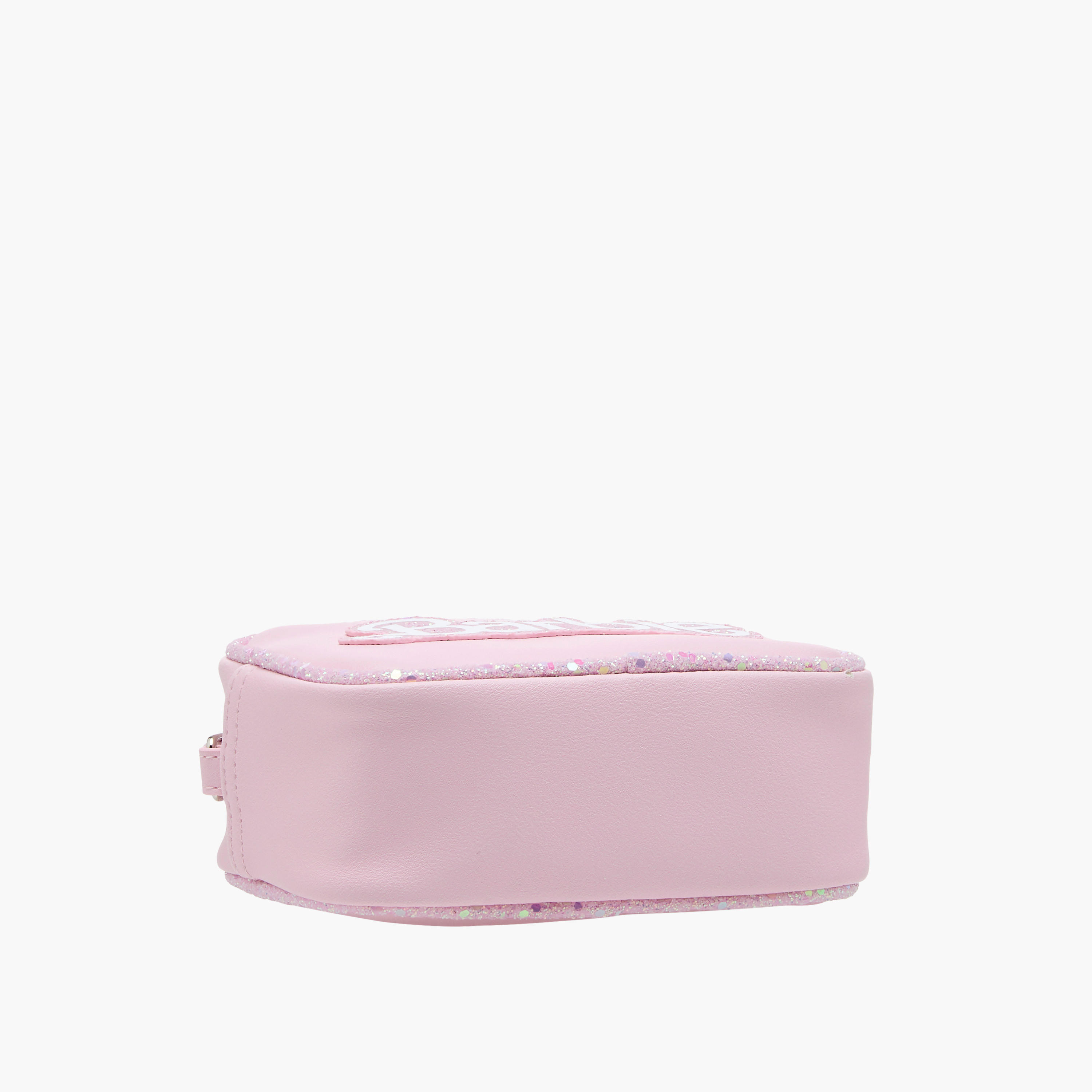 Barbie Applique Detail Crossbody Bag with Zip Closure and Adjustable Strap-girls-accessories-bags-image-6