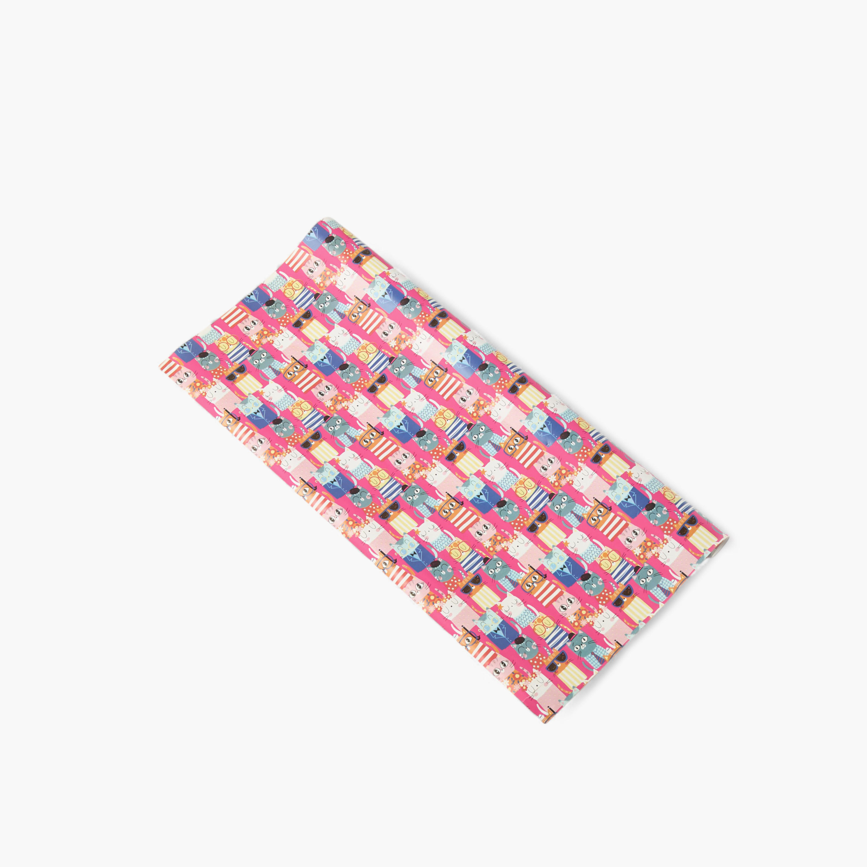 Printed 80 GSM Paper Gift Roll - 70x2 cms-household-decor-decorativeobjectsandsculptures-image-1
