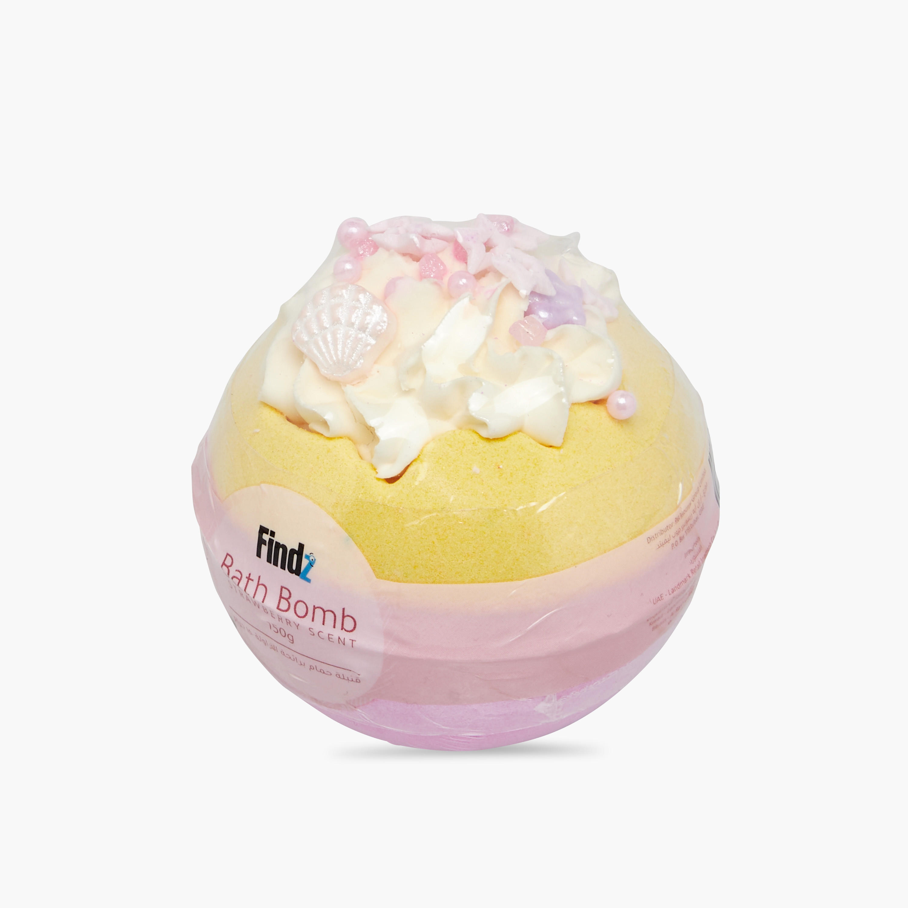 كرة استحمام فوارة برائحة الفراولة من فايندز - 150 جرام-beautyandpersonalcare-bathandbody-bathandshower-bathsalts-image-3