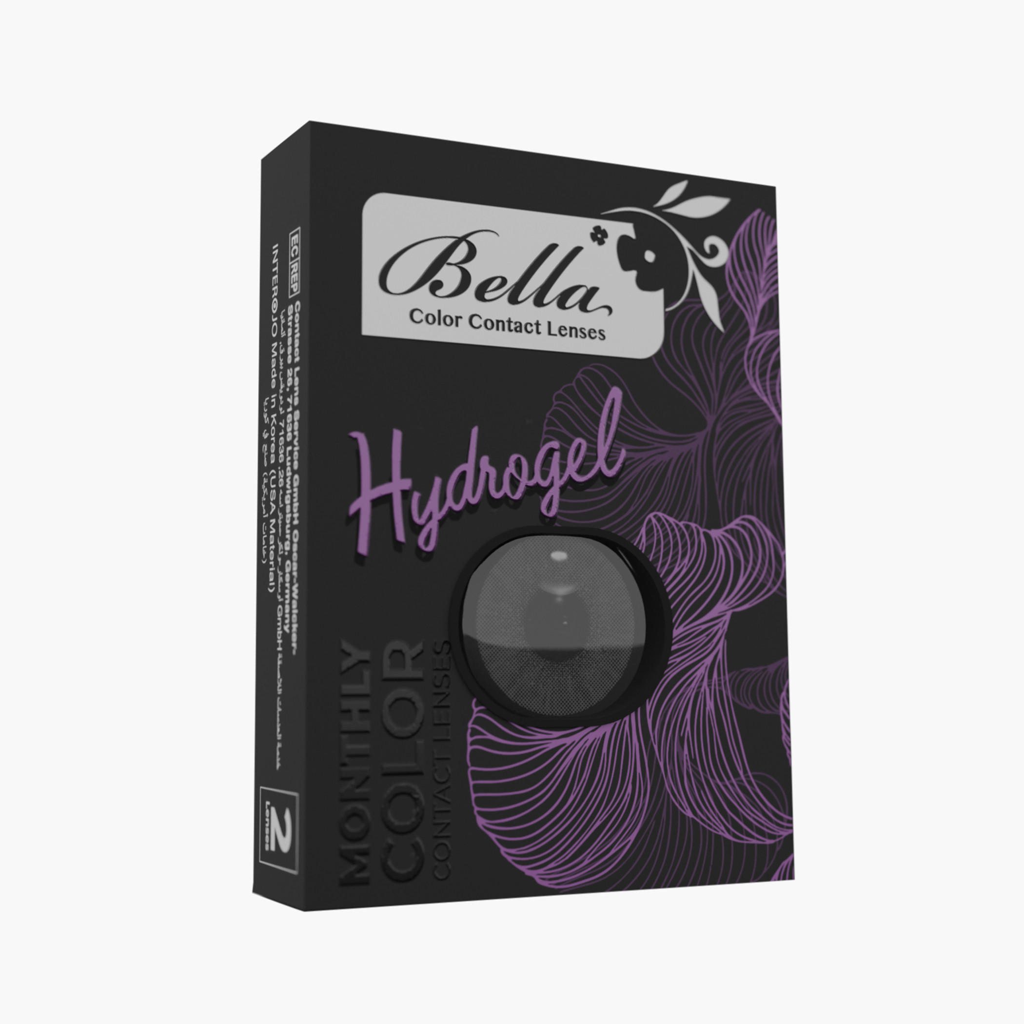 BELLA LENSES Matt Olive Plano Monthly Contact Lenses - Set of 2-beautyandpersonalcare-makeup-eyes-colorcontactlenses-image-2