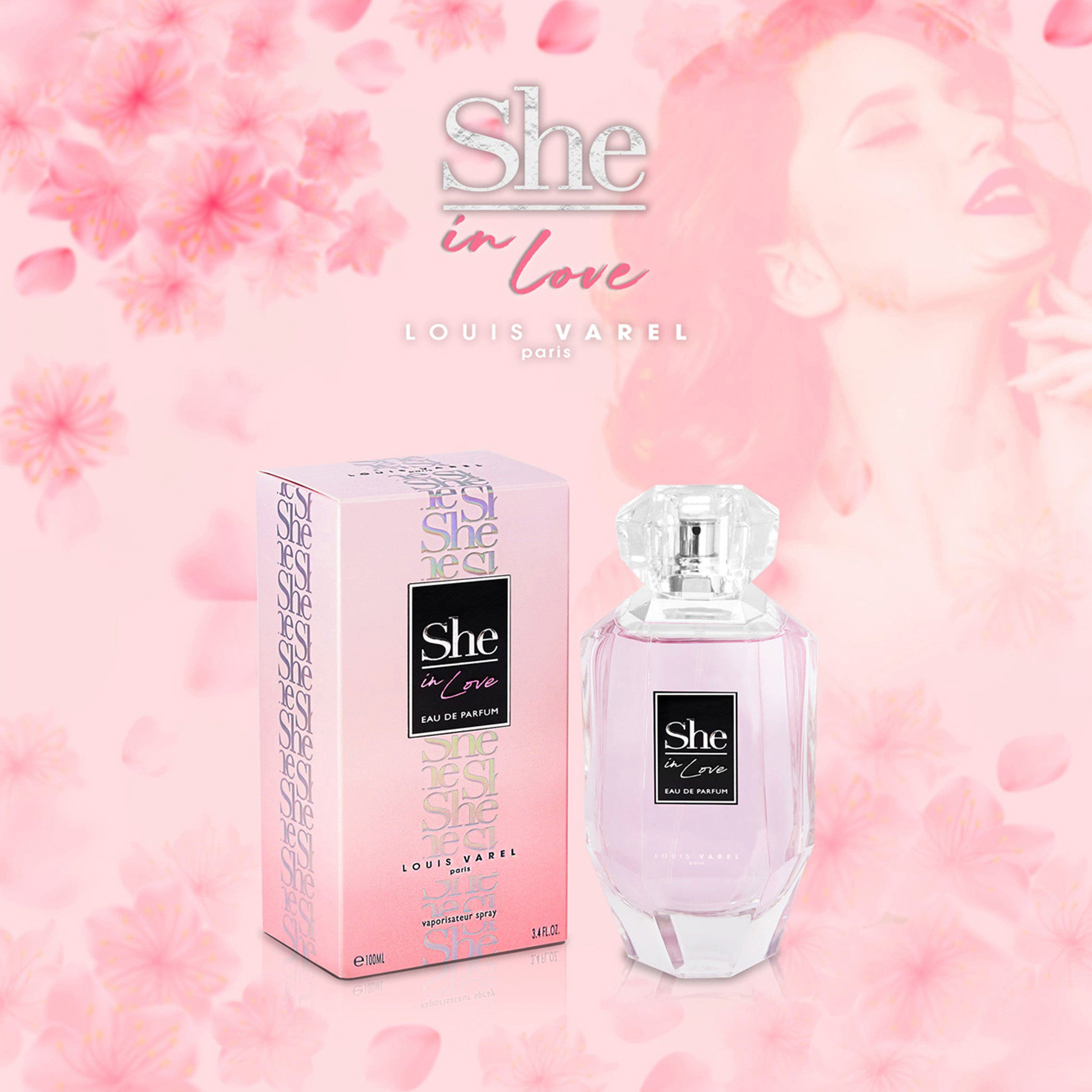 Louis Varel She In Love Eau De Parfum for Women - 100 ml-beautyandpersonalcare-fragrance-women-image-1