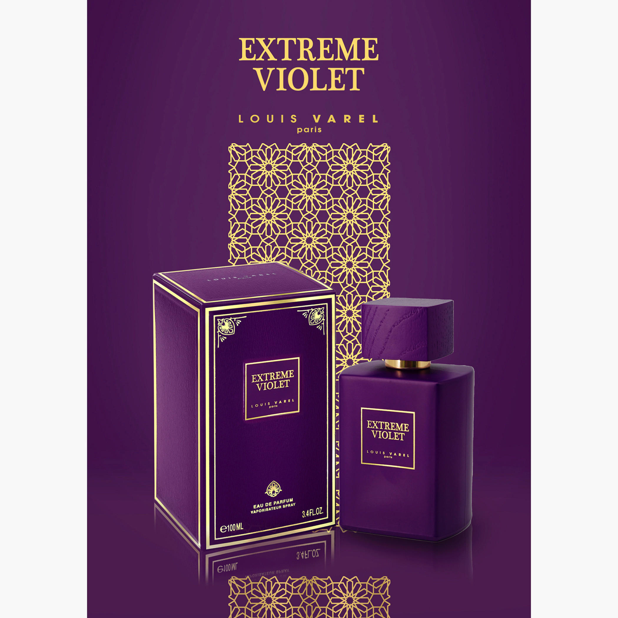 Louis Varel Extreme Violet Eau de Parfum Spray - 100 ml-beautyandpersonalcare-fragrance-unisex-image-2