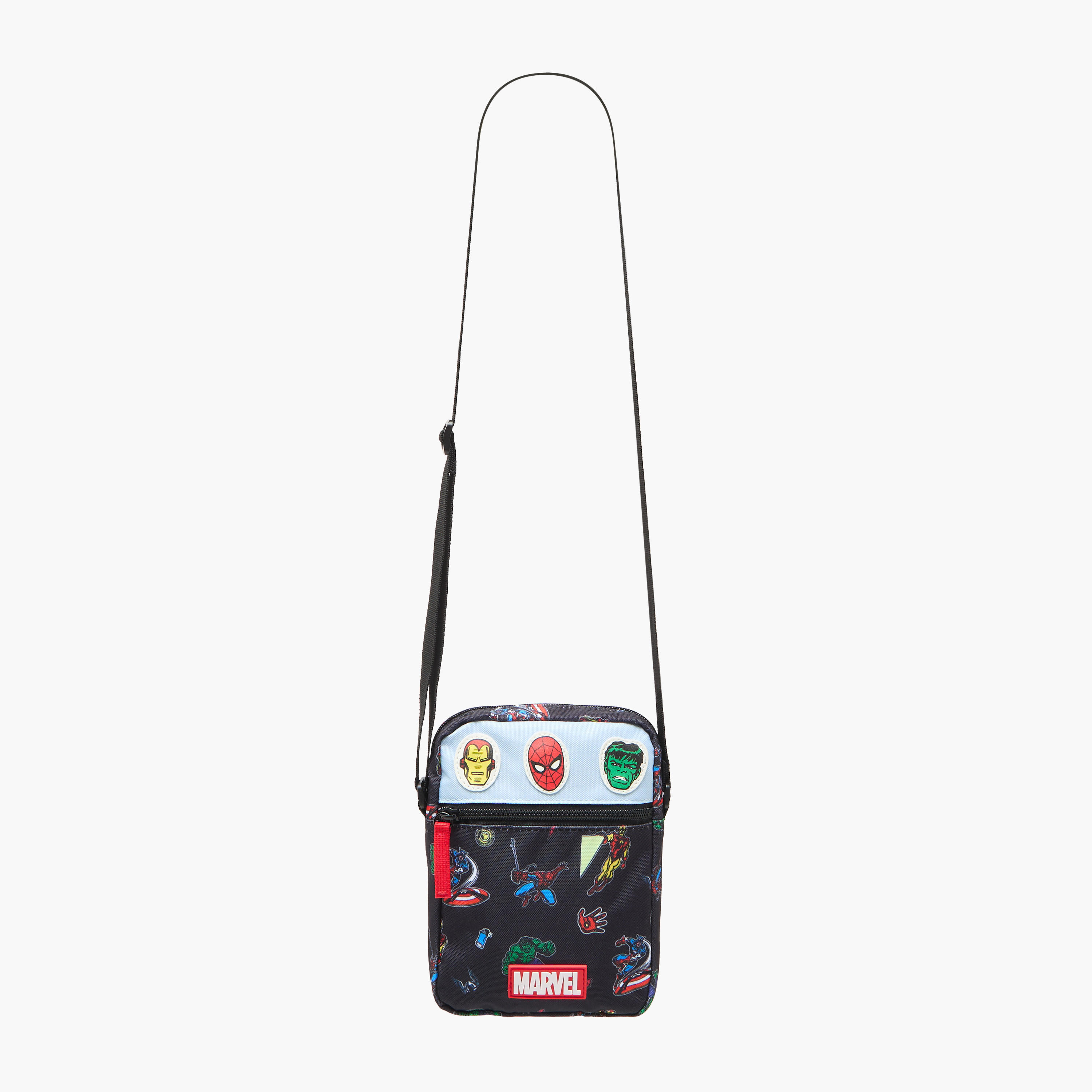 Marvel Printed Crossbody Bag with Adjustable Strap and Zip Closure-boys-accessories-bagsandbackpacks-image-2