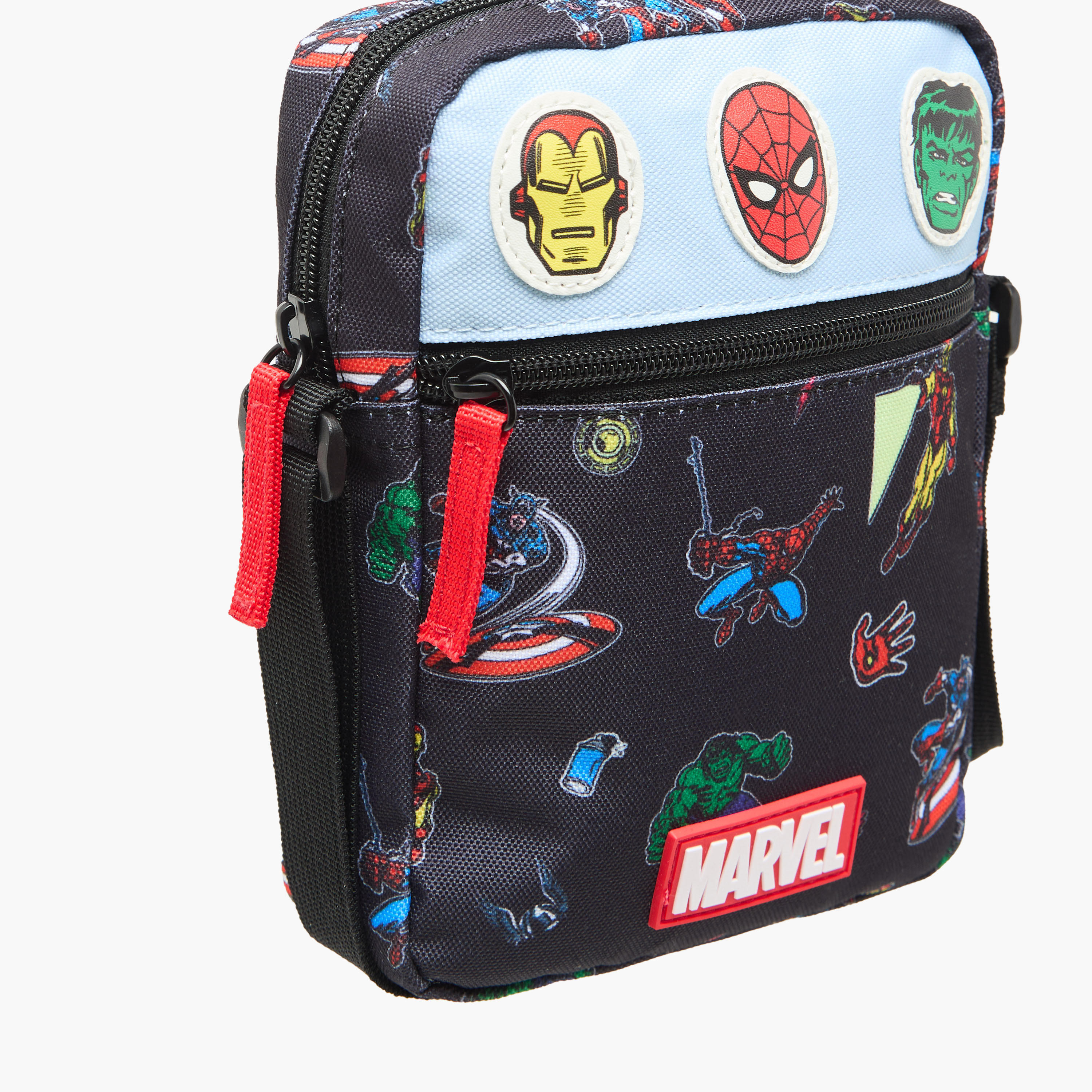 Marvel Printed Crossbody Bag with Adjustable Strap and Zip Closure-boys-accessories-bagsandbackpacks-image-4