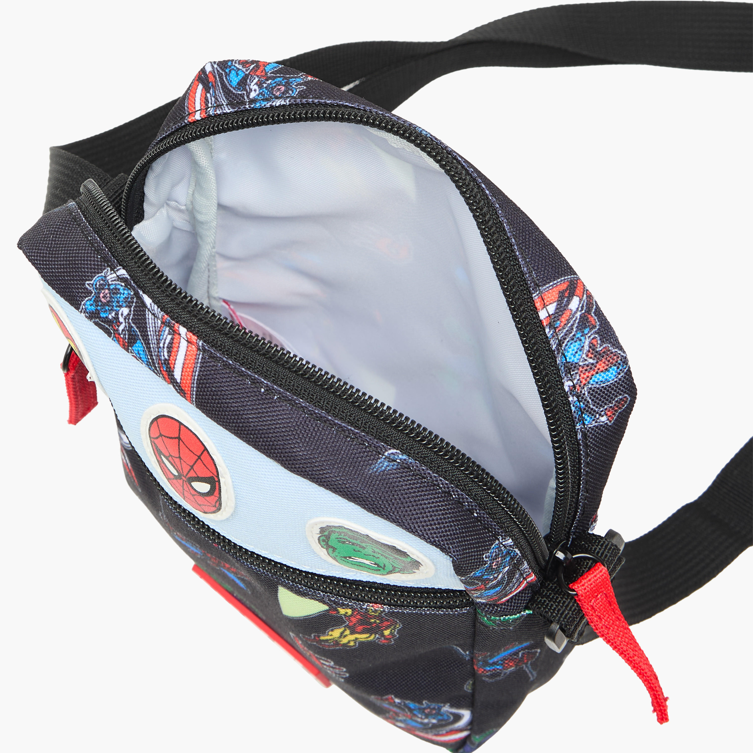 Marvel Printed Crossbody Bag with Adjustable Strap and Zip Closure-boys-accessories-bagsandbackpacks-image-6