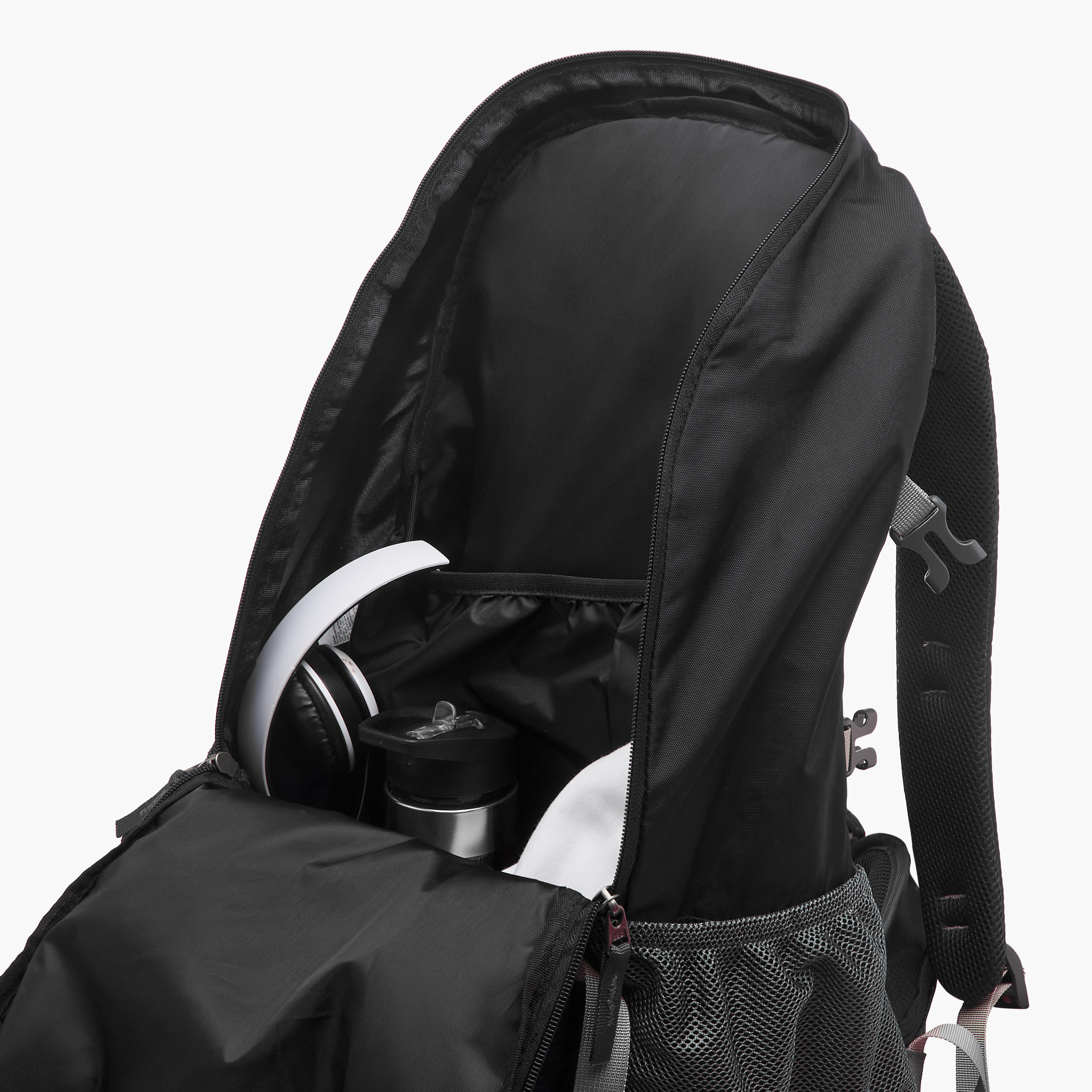 Kappa Logo Print Backpack with Zip Closure and Adjustable Strap - 34x54x16 cm-men-bags-image-11