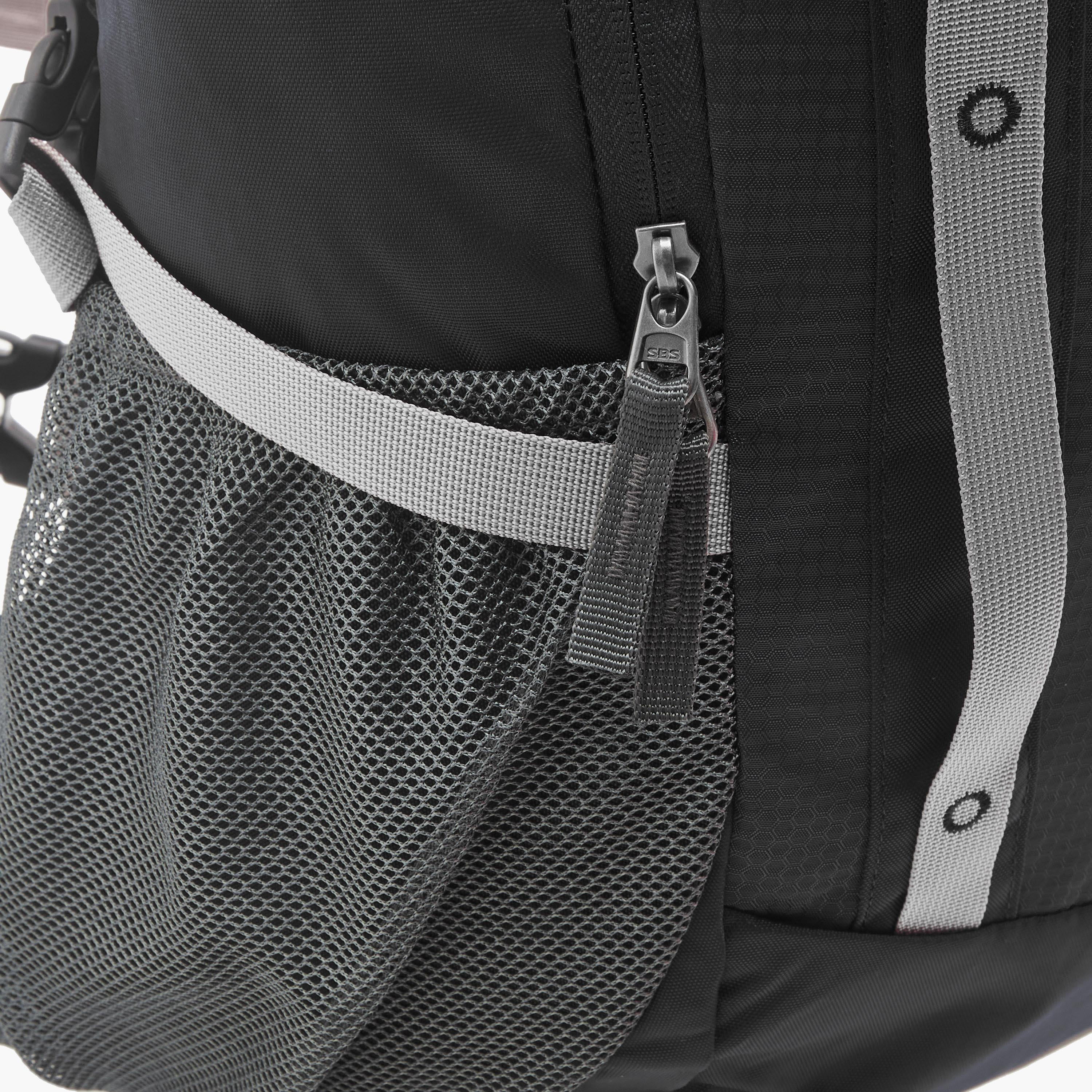 Kappa Logo Print Backpack with Zip Closure and Adjustable Strap - 34x54x16 cm-men-bags-image-6