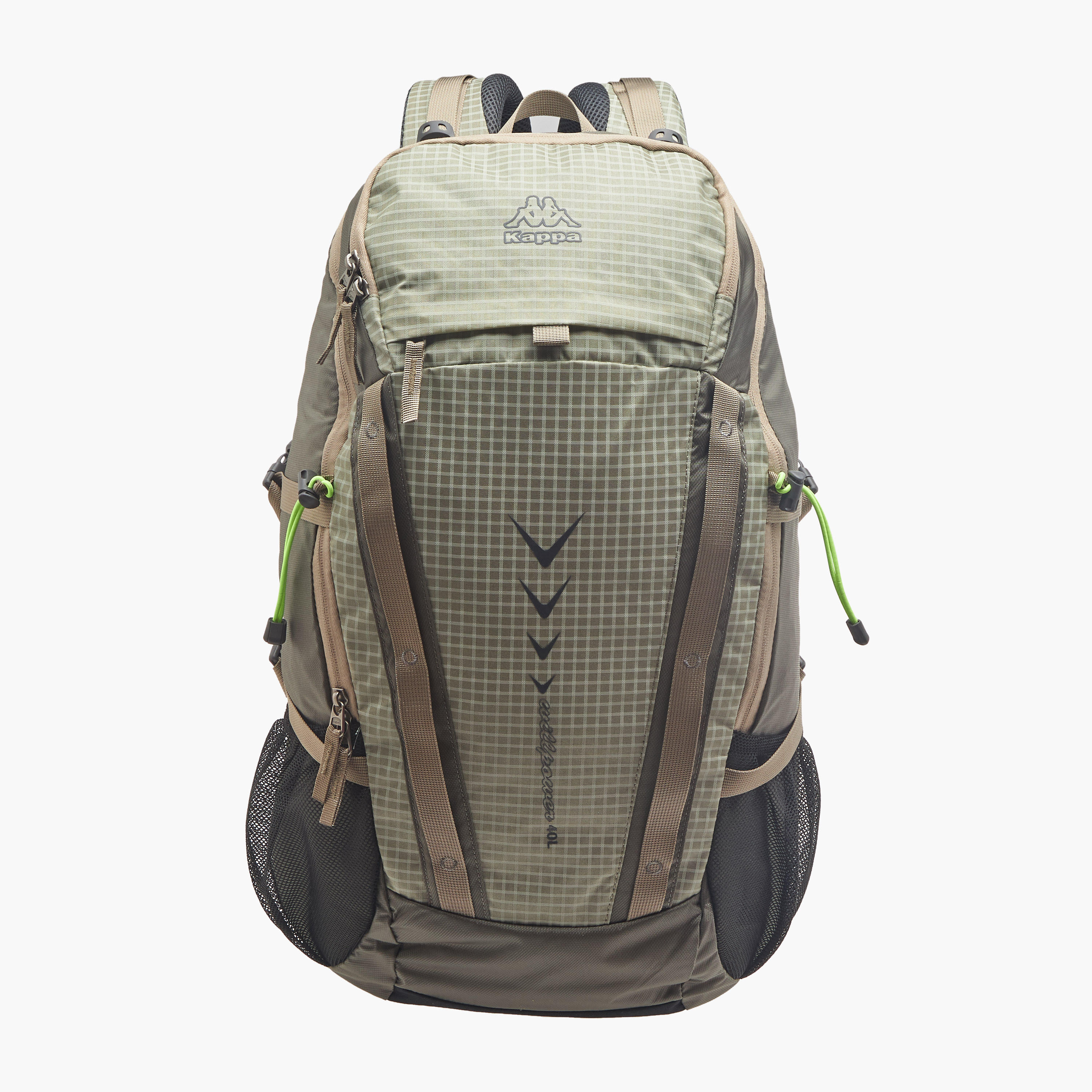 شنطة ظهر بطبعات شعار وسحاب إغلاق وحزام قابل للتعديل من كابا - 34×54×16 سم-men-bags-image-1