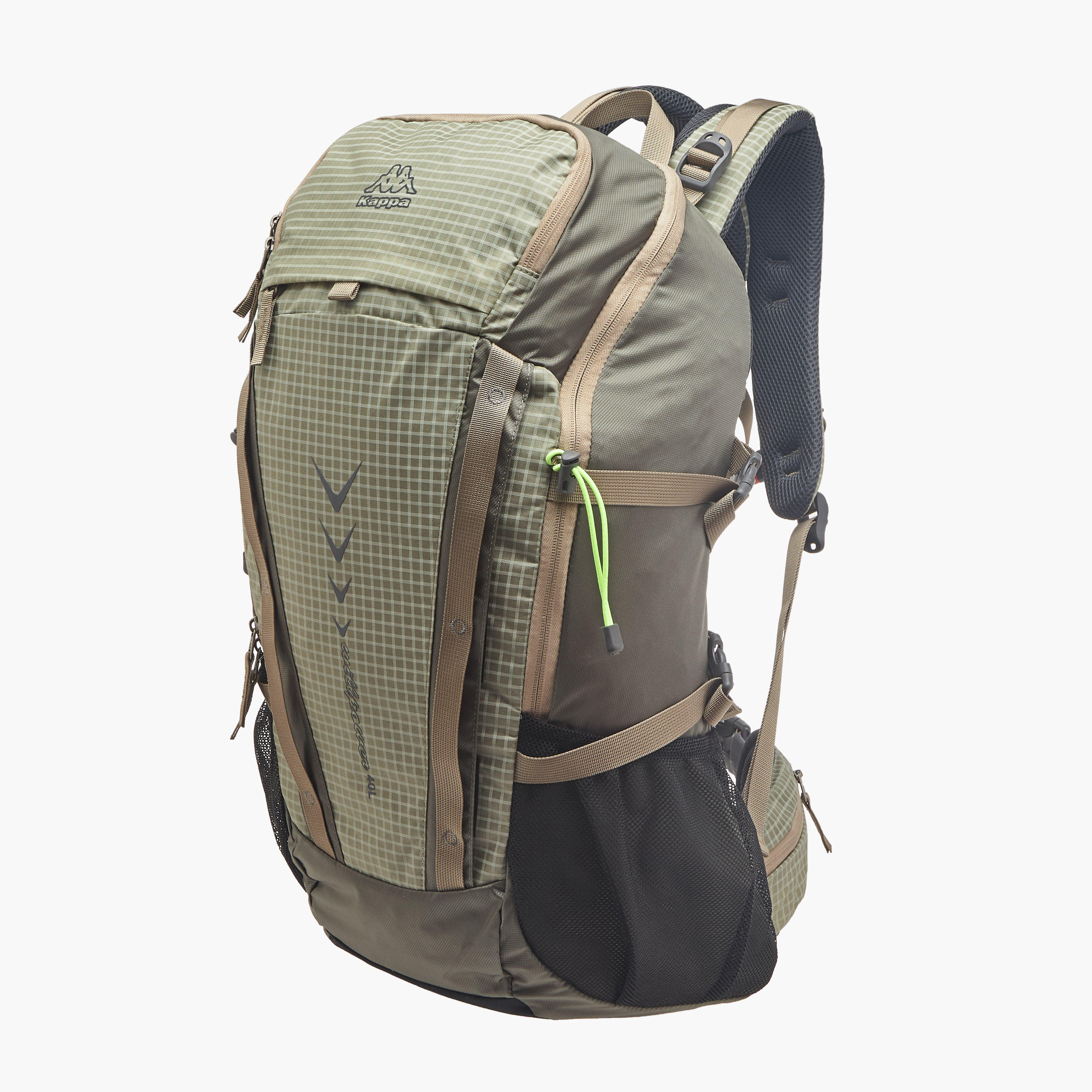 شنطة ظهر بطبعات شعار وسحاب إغلاق وحزام قابل للتعديل من كابا - 34×54×16 سم-men-bags-image-2