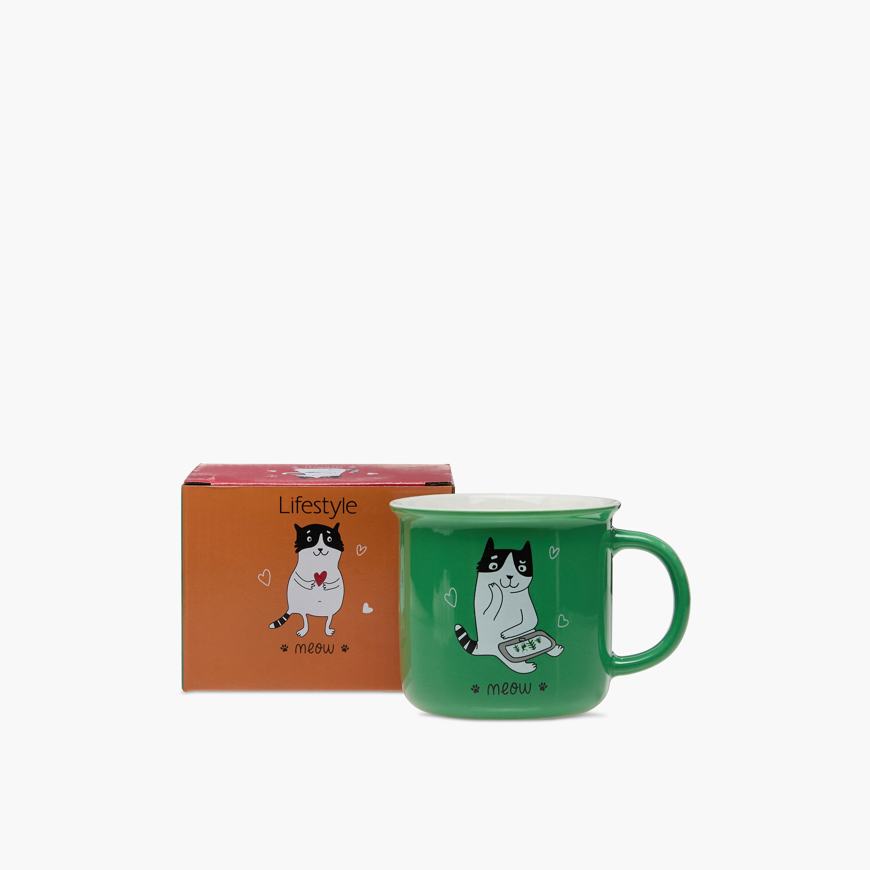 Cat Print Ceramic Mug - 400 ml-household-dining-teaandcoffee-mugsandcups-image-5
