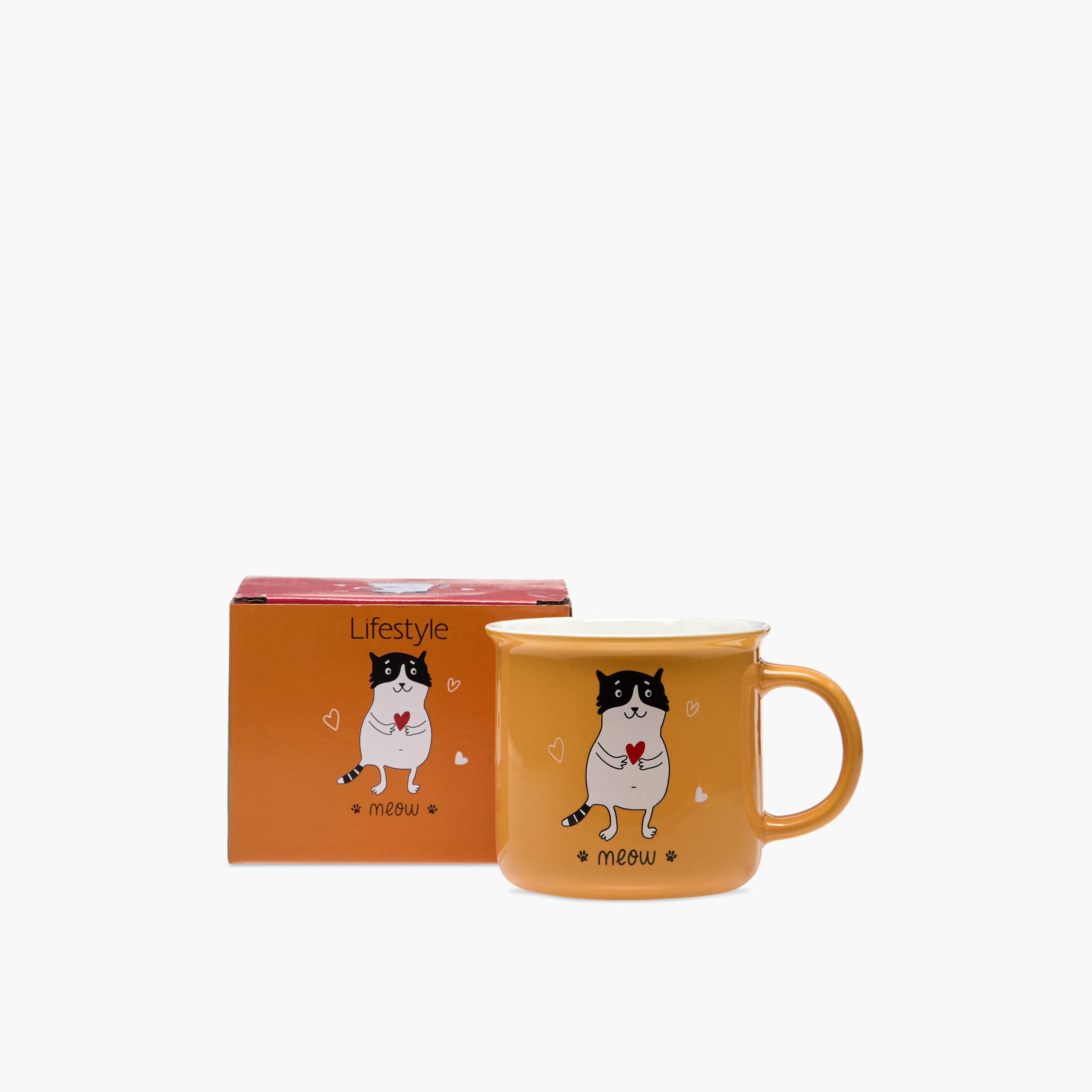 Cat Print Ceramic Mug - 400 ml-household-dining-teaandcoffee-mugsandcups-image-5