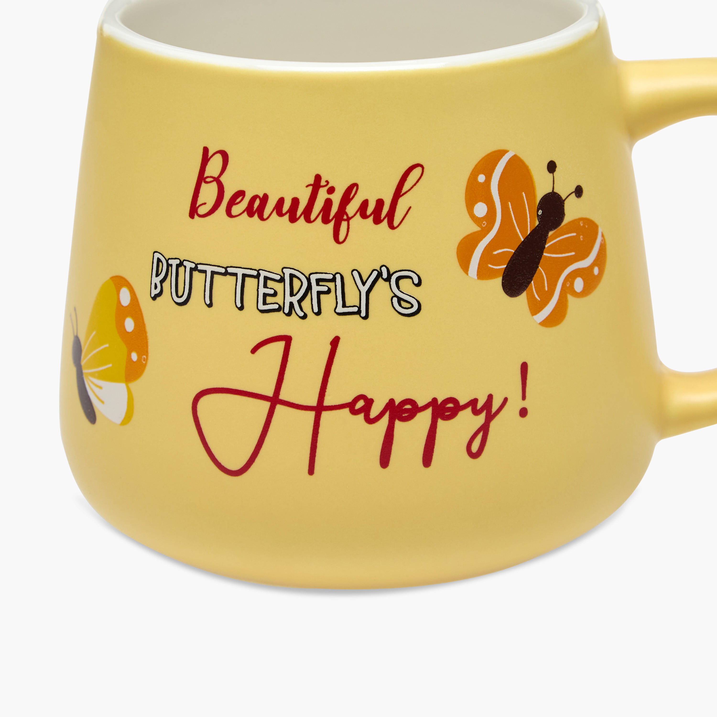 Butterfly Graphic Print Ceramic Mug - 450 ml-household-dining-teaandcoffee-mugsandcups-image-3