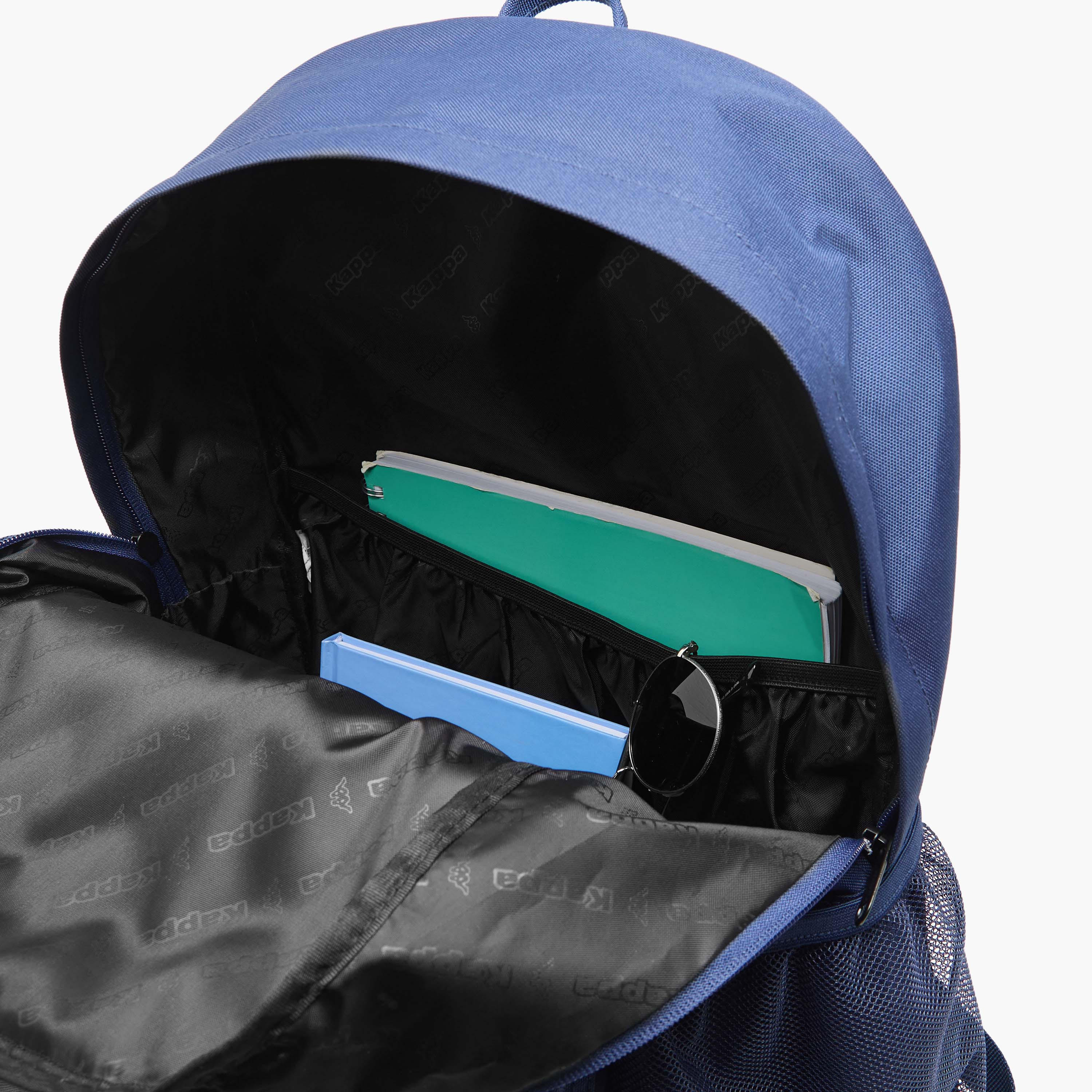 Kappa Solid Backpack with Adjustable Straps and Zip Closure-men-bags-image-7