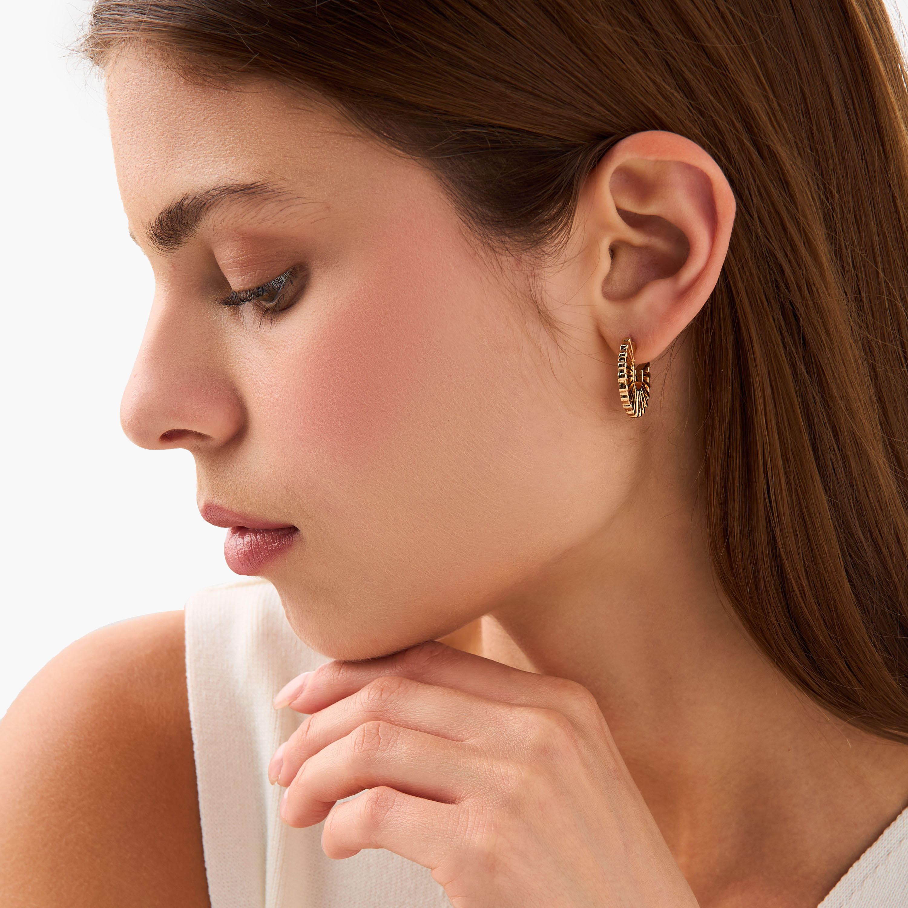 حلقان طوق متنوعة بمكبس إغلاق خلفي - طقم من 3-women-watchesandjewellery-jewellery-earrings-image-2