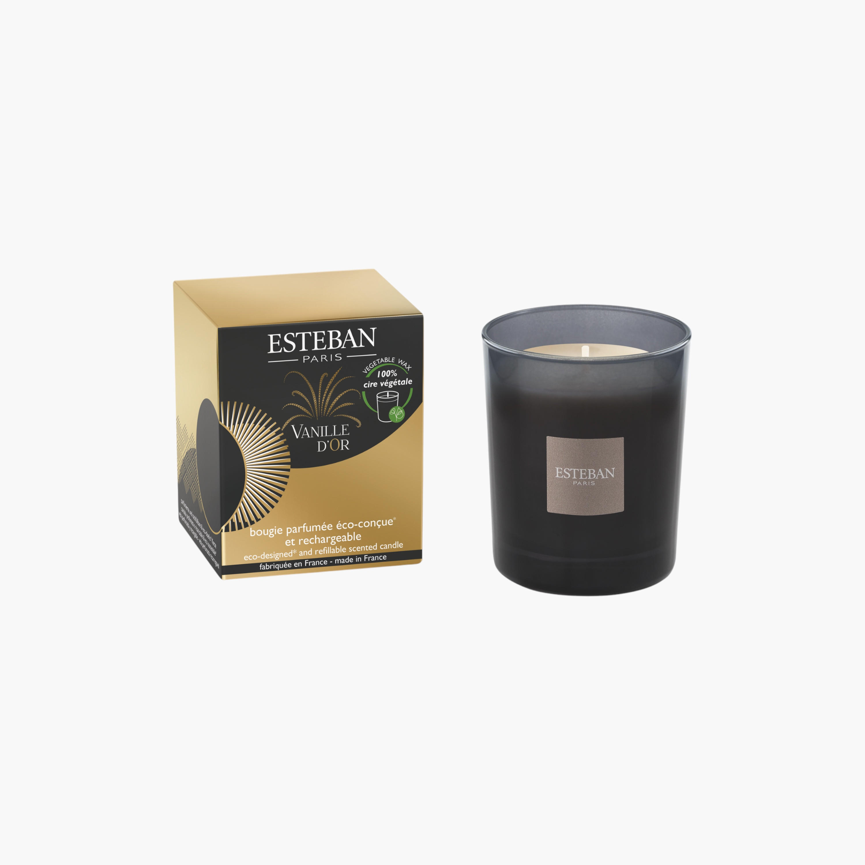 جرة شمع معطرة قابلة لإعادة التعبئة فانيل دور من استيبان - 170 جرام-household-homefragrance-candles-image-1