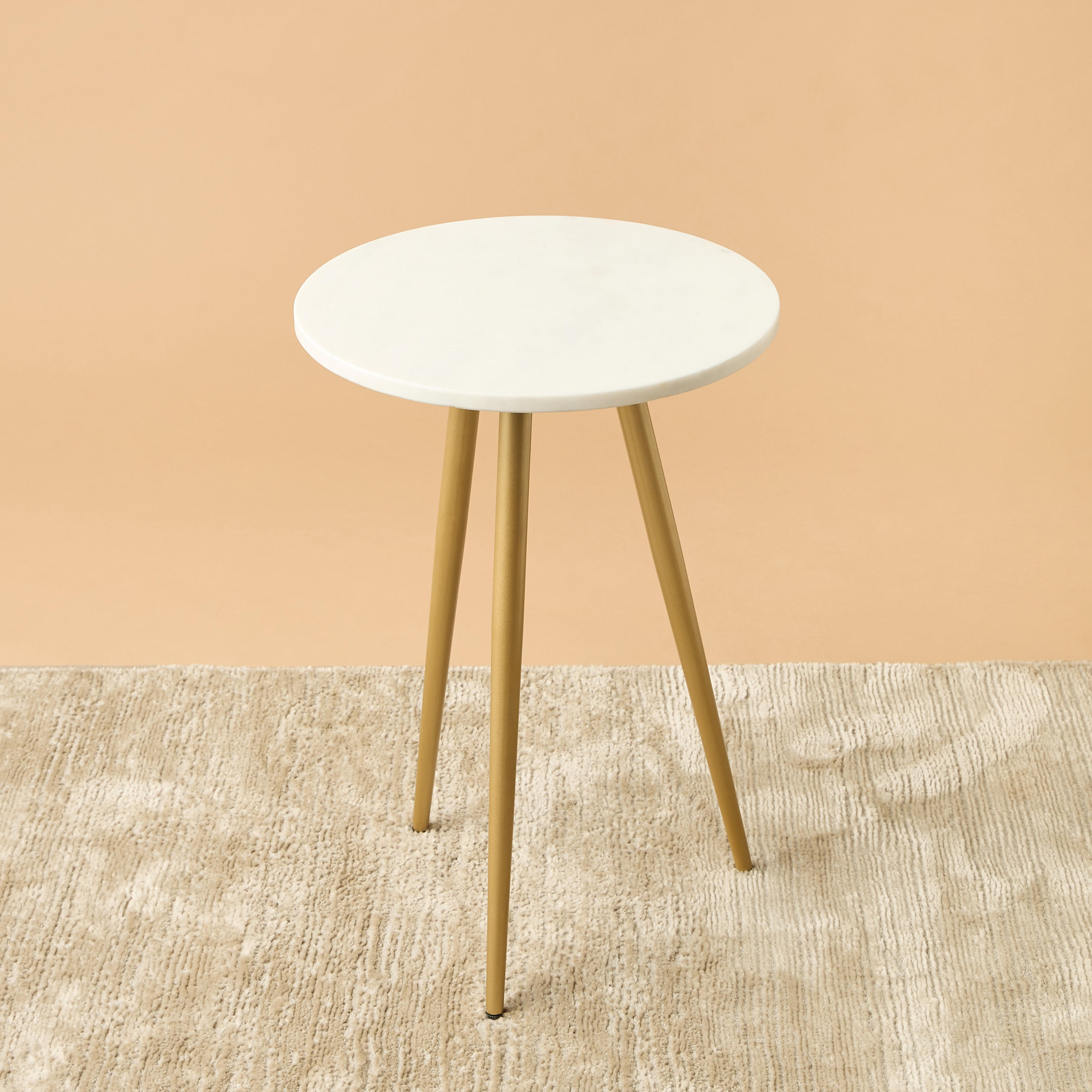 Marble Top Side Table - 38x56 cms-furniture-livingroom-sideandendtables-image-2