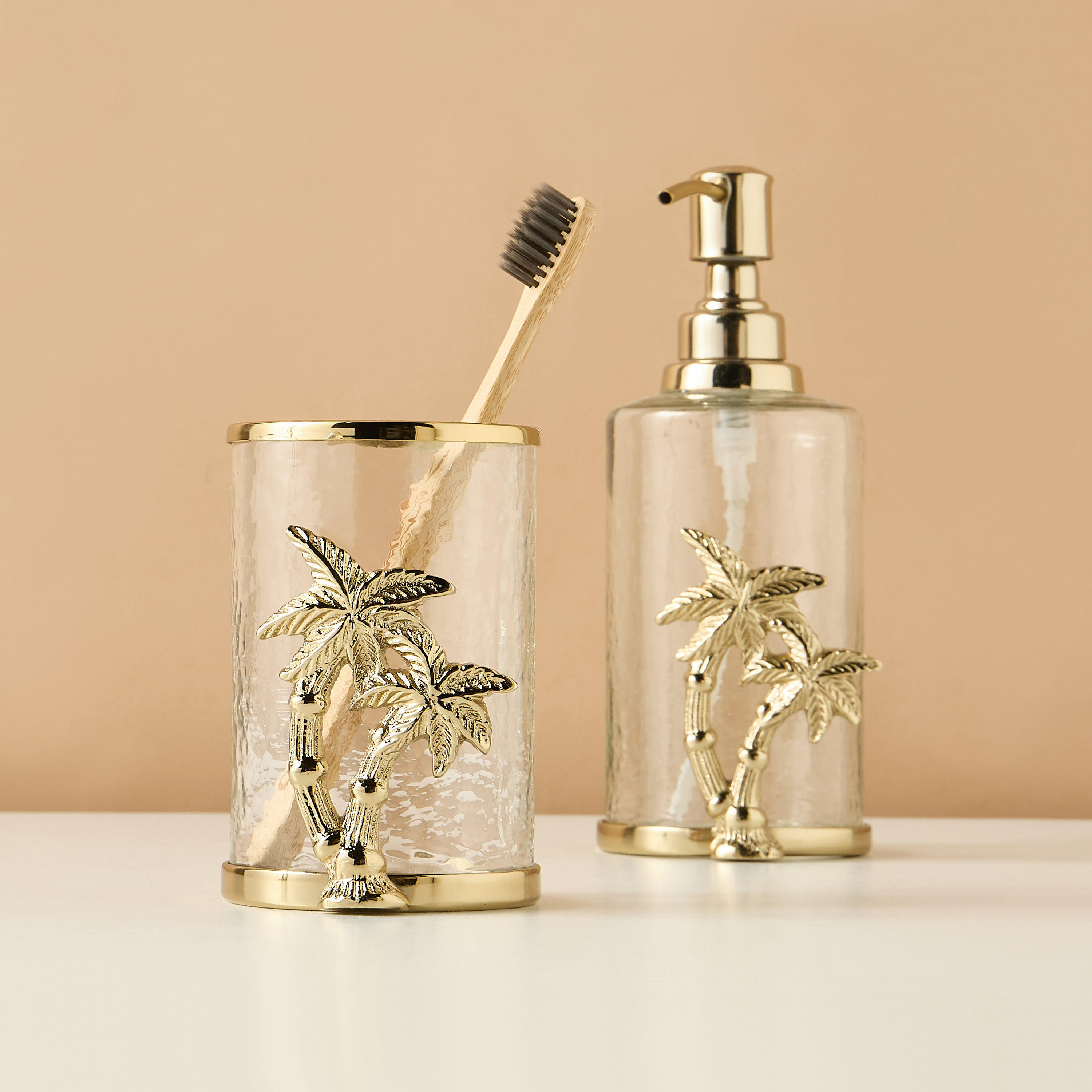 Palm Metal Tumbler-household-bathandlaundry-bathaccessories-toothbrushholdersandtumblers-image-1