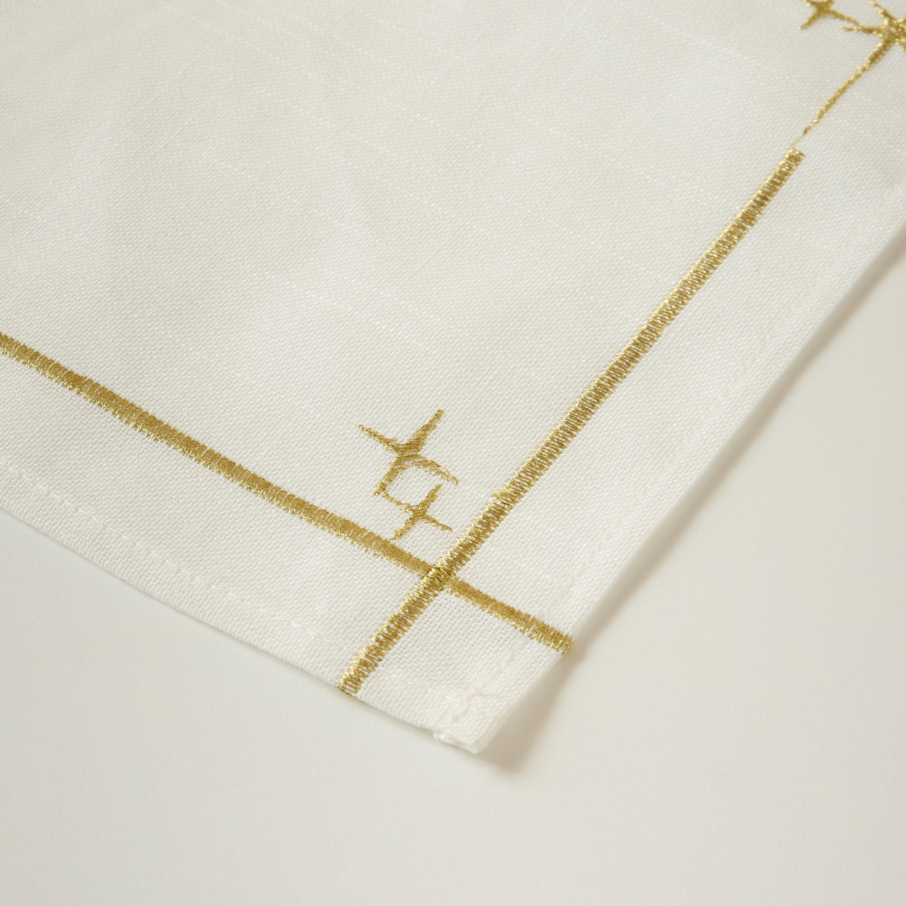 لبادات صحون 4 قطع بتطريز هلال-household-dining-tablelinen-placemats-image-6