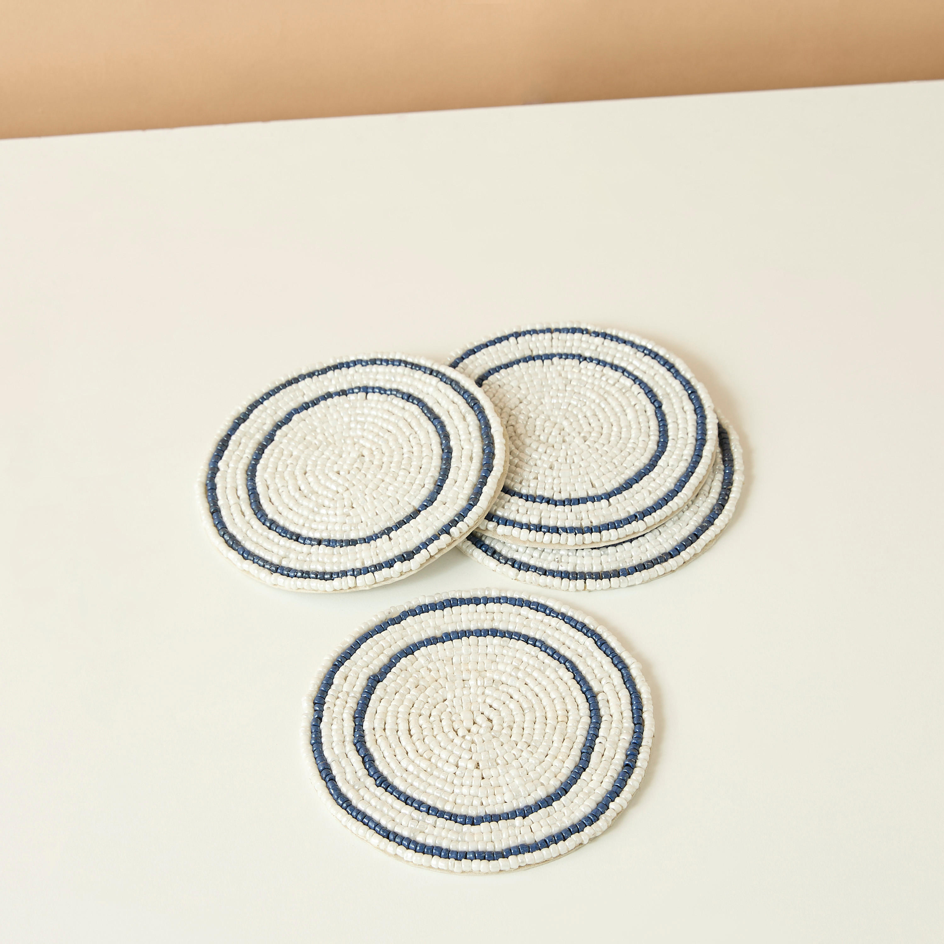 Gia Como Beaded Glass Coaster - Set of 4-household-dining-tablelinen-napkinsandaccessories-image-3