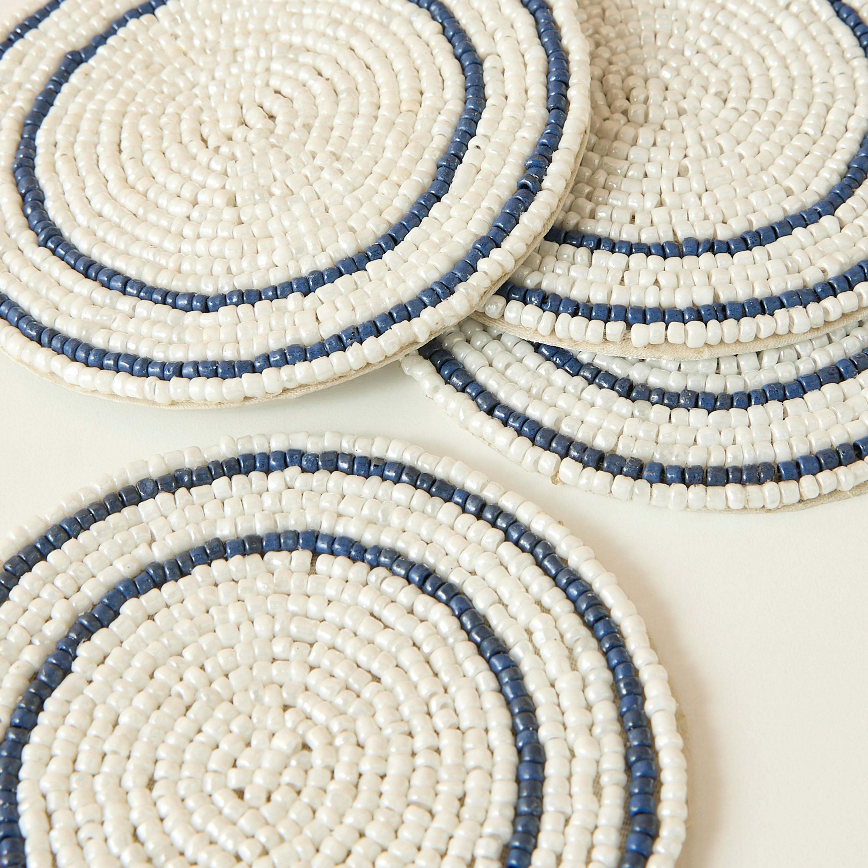 Gia Como Beaded Glass Coaster - Set of 4-household-dining-tablelinen-napkinsandaccessories-image-5