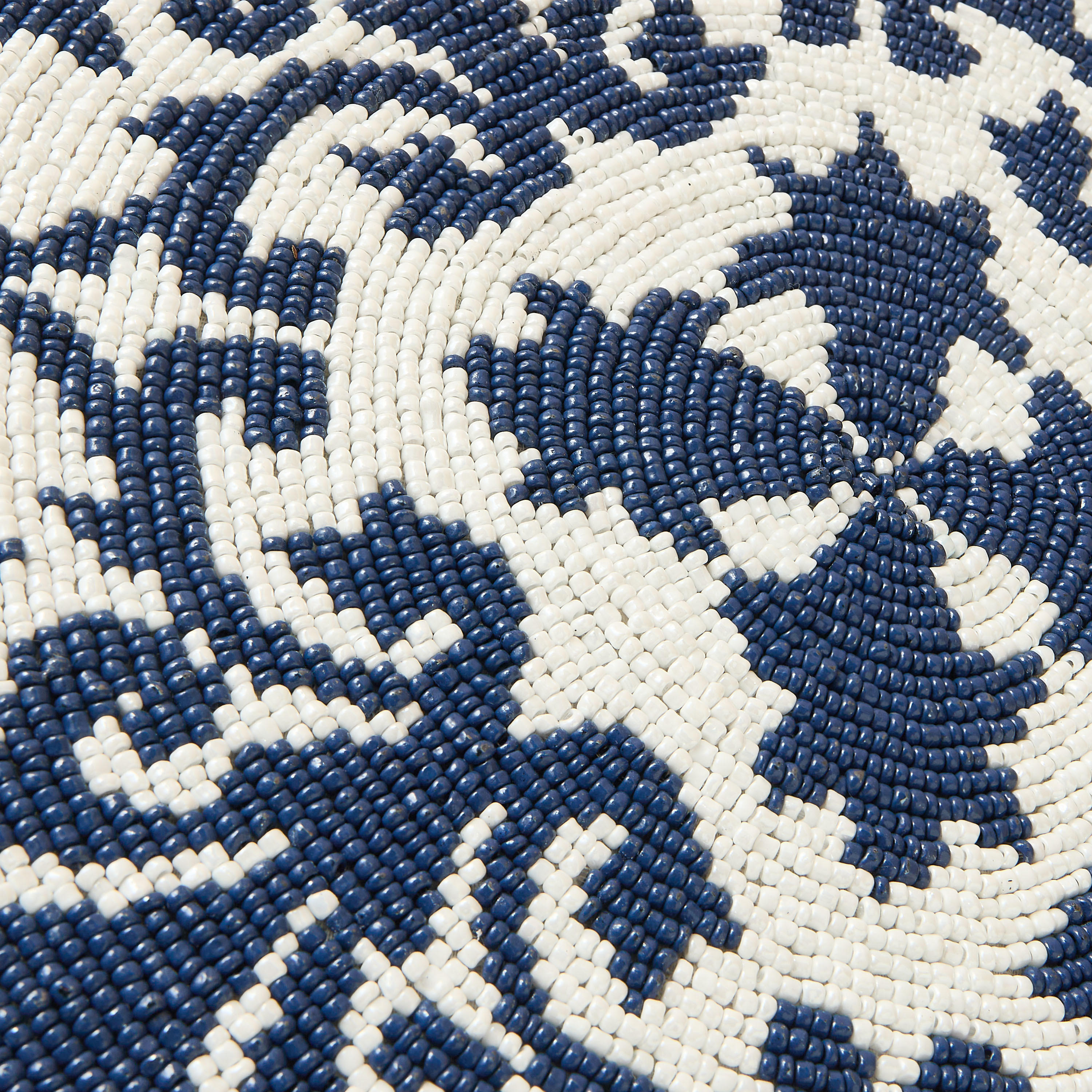Gia Como Bead Embellished Round Placemat - 36 cms-household-dining-tablelinen-placemats-image-4