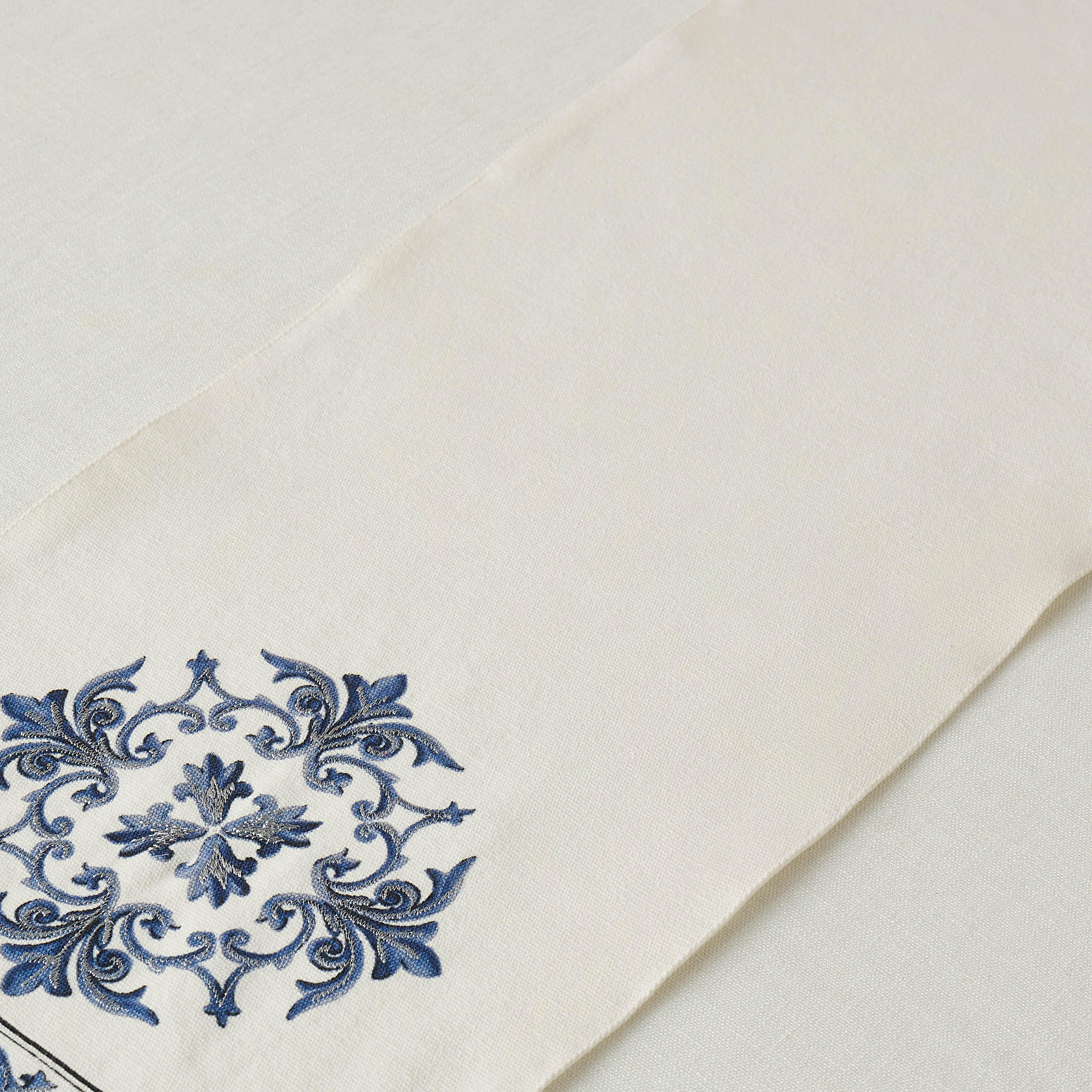 Gia Como Printed and Embroidered Table Runner - 33x180 cms-household-dining-tablelinen-runnersandtablecovers-image-3