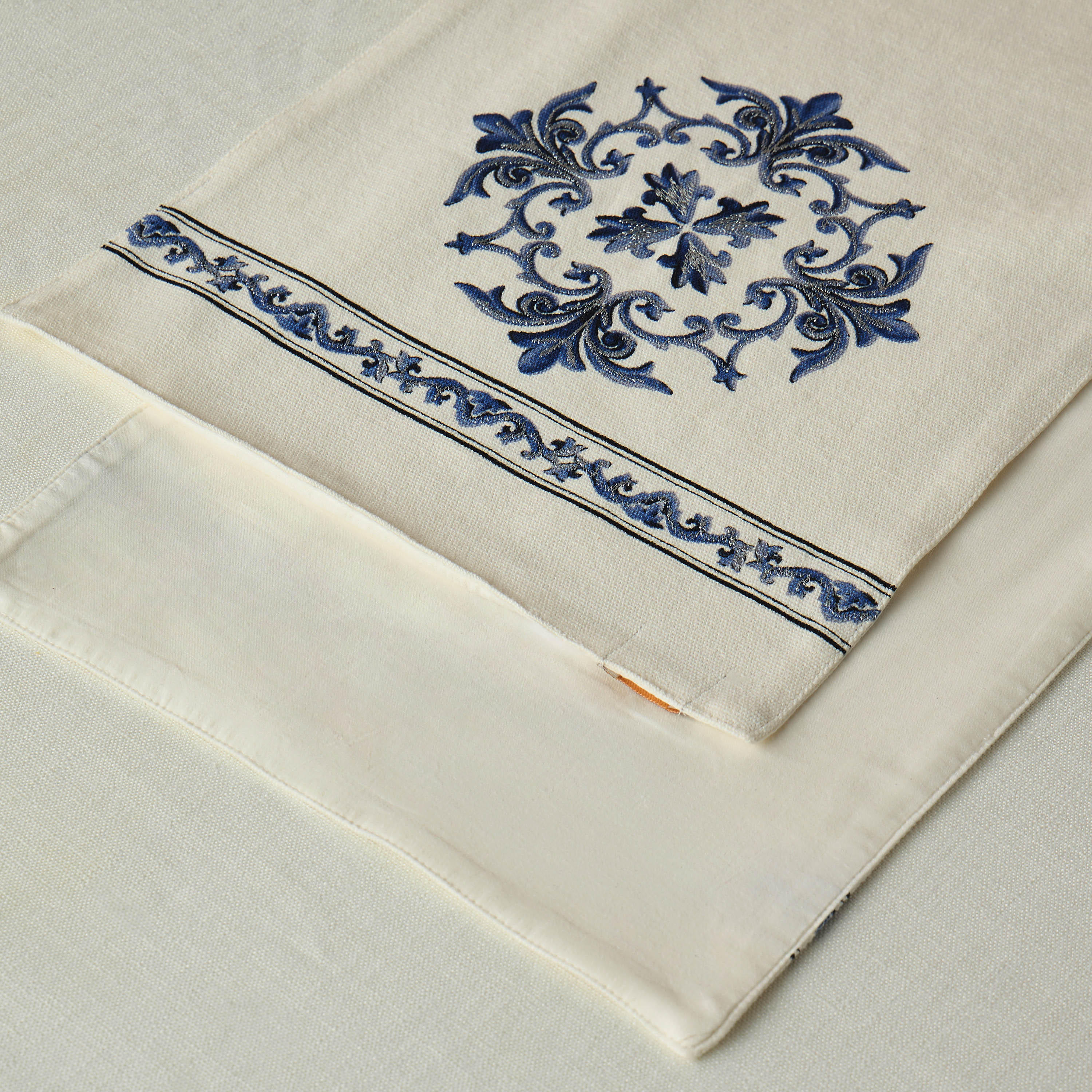 Gia Como Printed and Embroidered Table Runner - 33x180 cms-household-dining-tablelinen-runnersandtablecovers-image-4