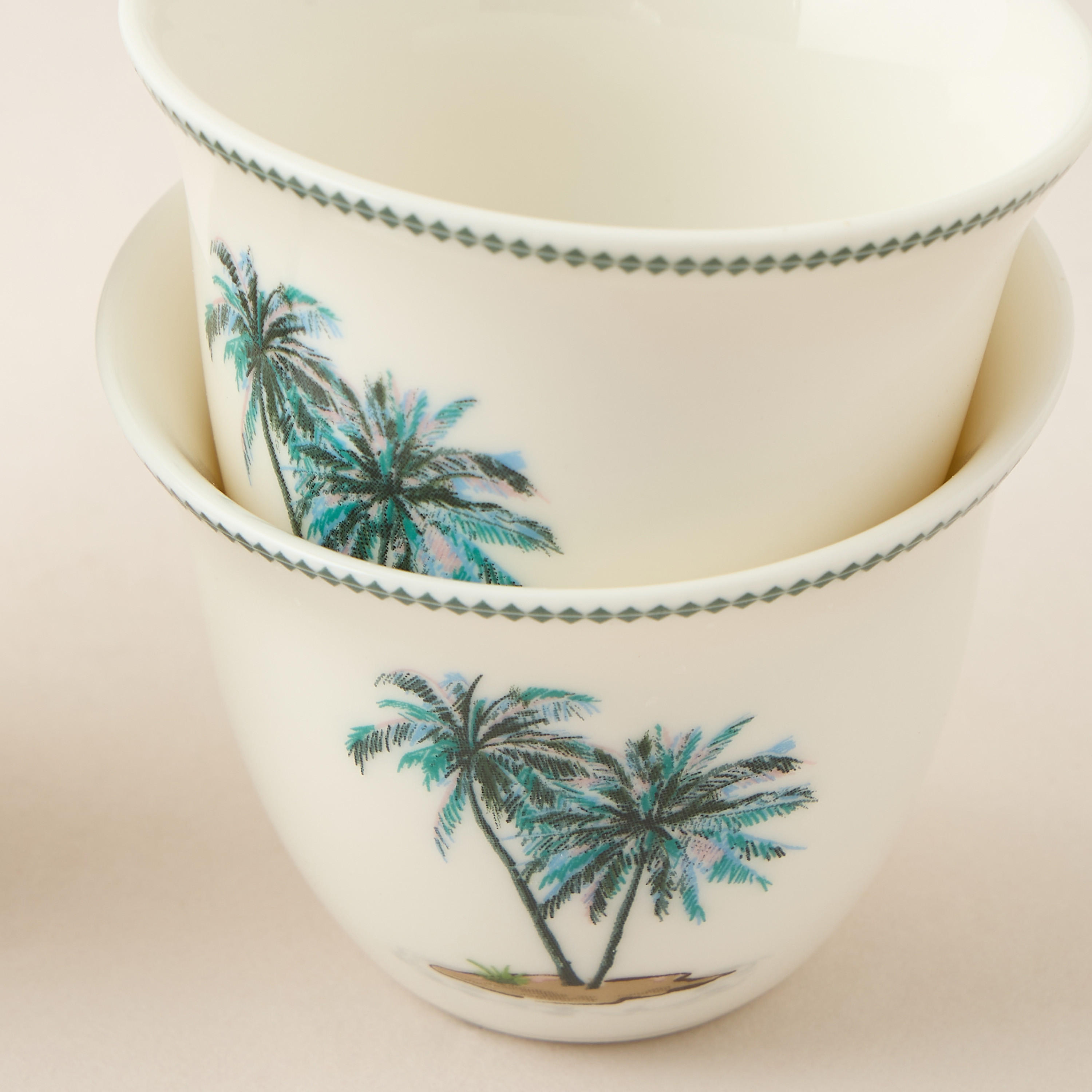 Palm Print 12-Piece New Bone China Kahwa Cup Set-household-dining-teaandcoffee-teaandcoffeesets-image-5