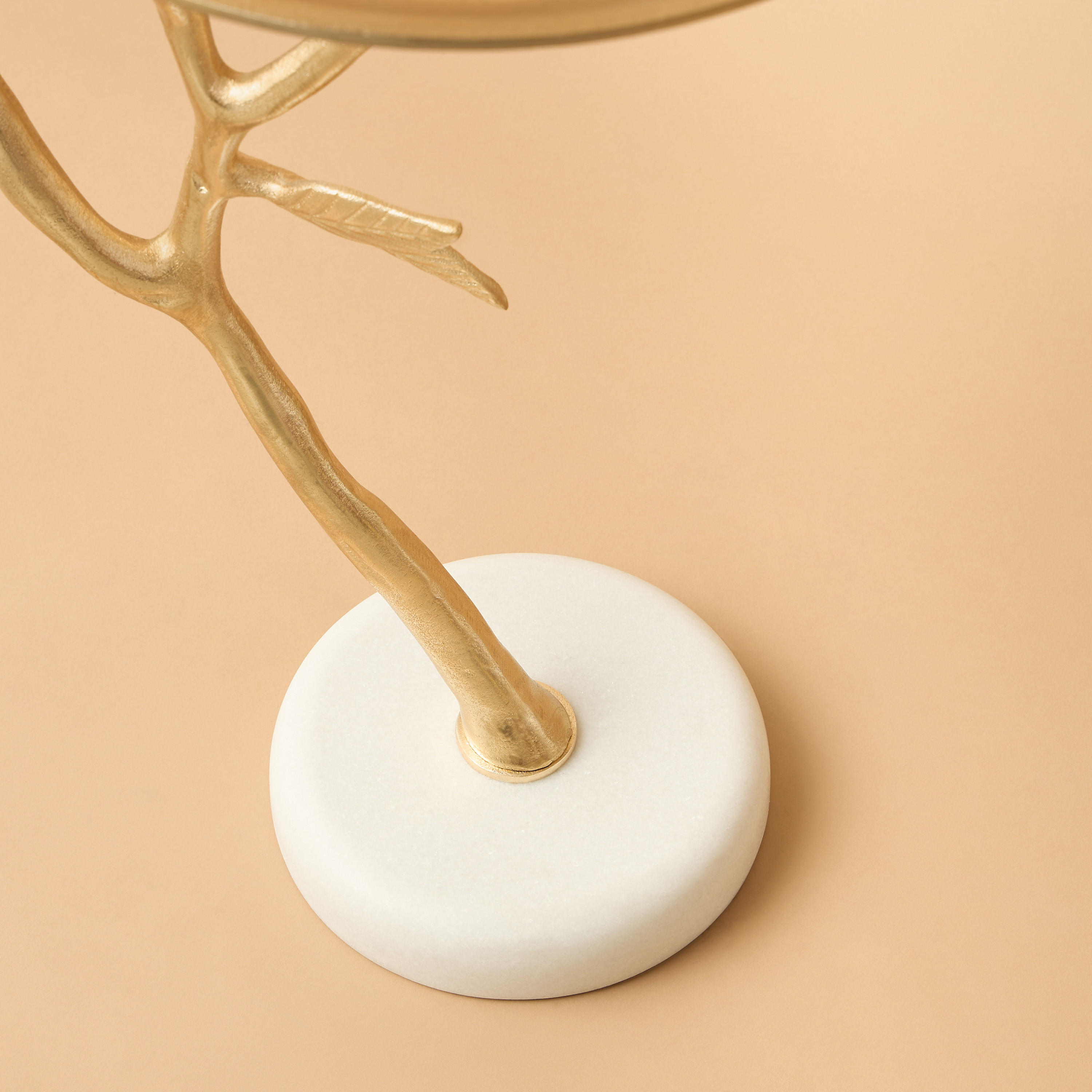 Branch Accent Table with Marble Base - 30x55x35 cms-furniture-livingroom-sideandendtables-image-4