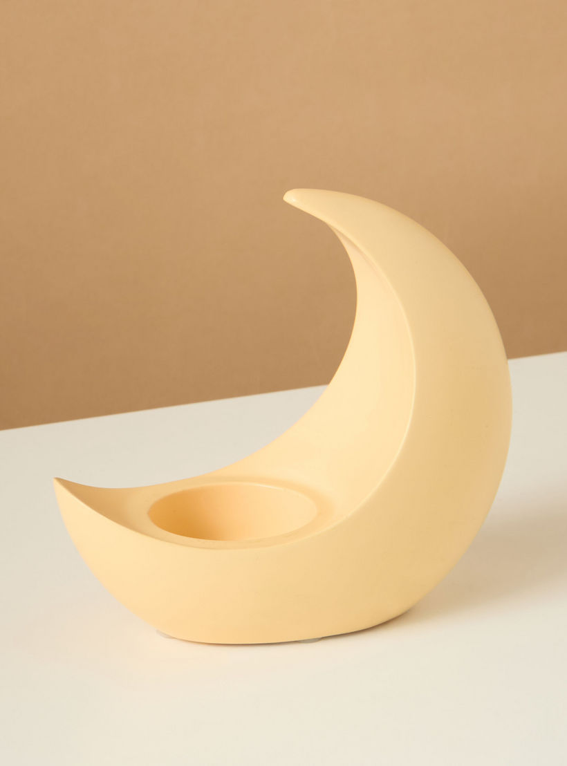 حامل شموع صغيرة بتصميم هلال- 12 سم-household-decor-candleholdersandlanterns-image-3