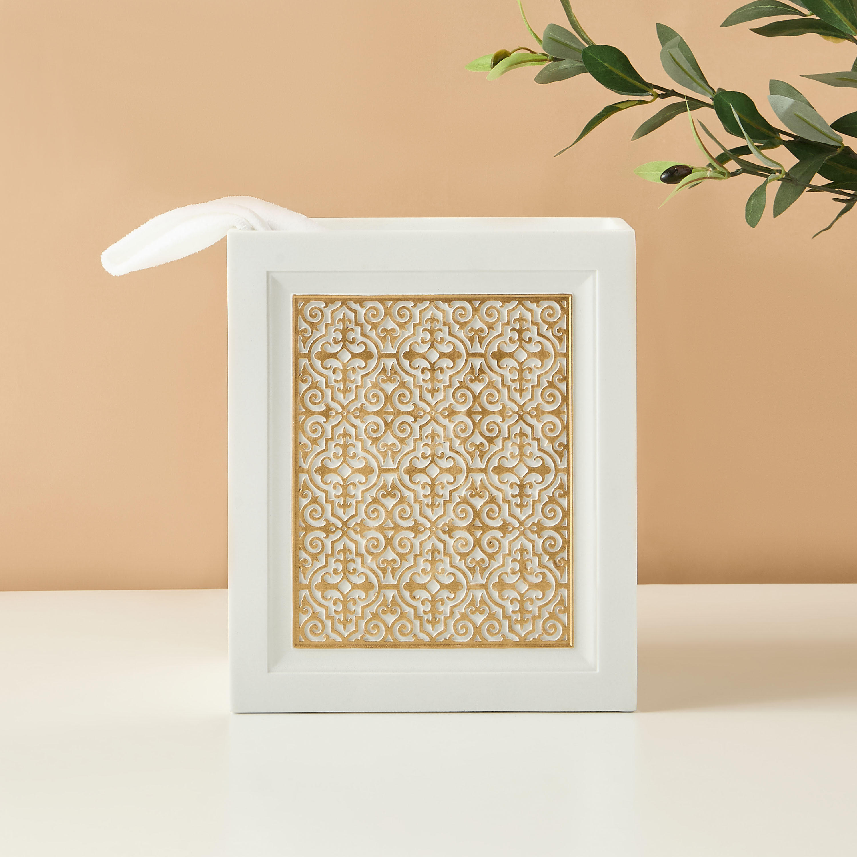 Zellige Textured Waste Bin-household-bathandlaundry-wastebinsandaccessories-image-1