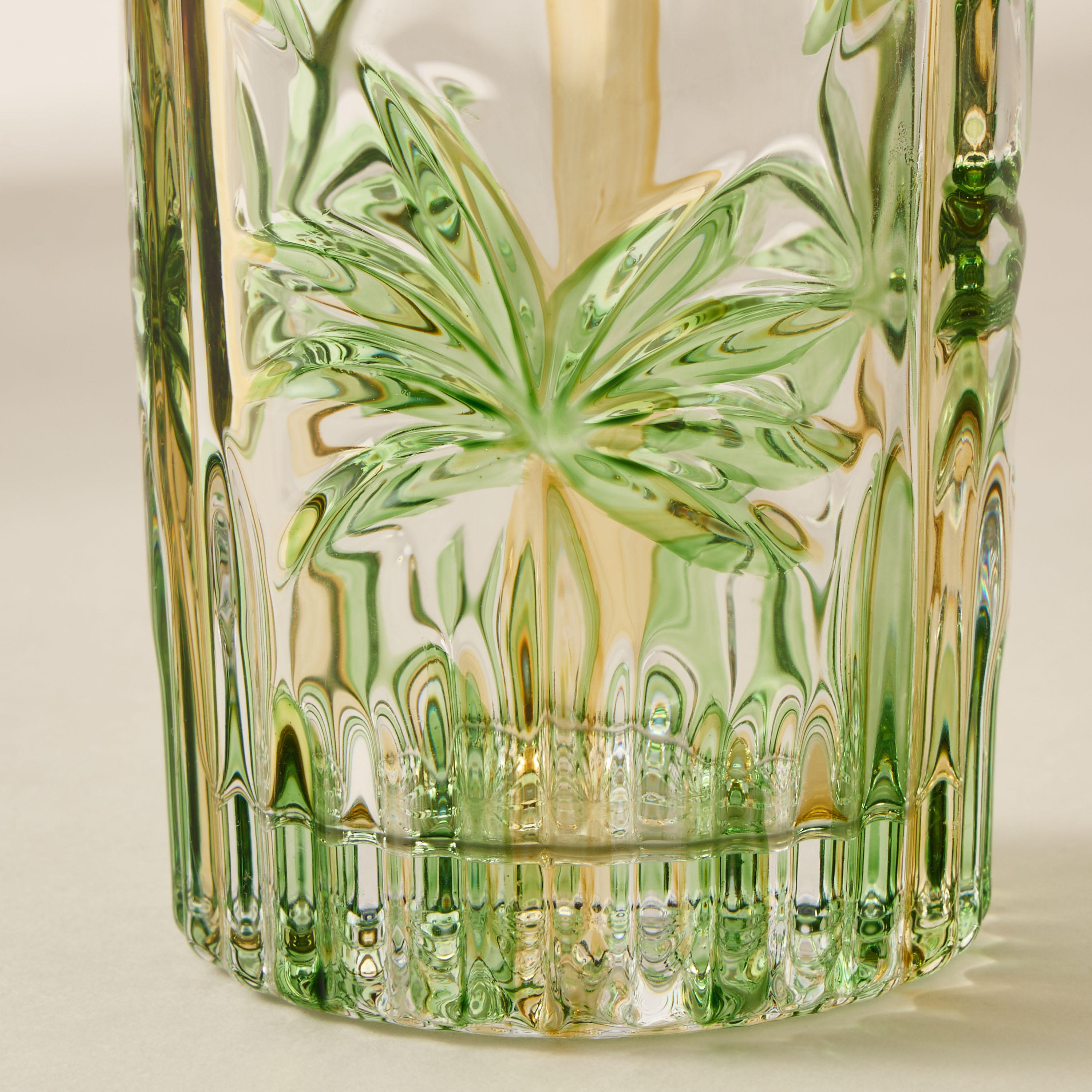 كأس طويل بنقش النخيل-household-dining-glassware-drinkingglasses-image-4