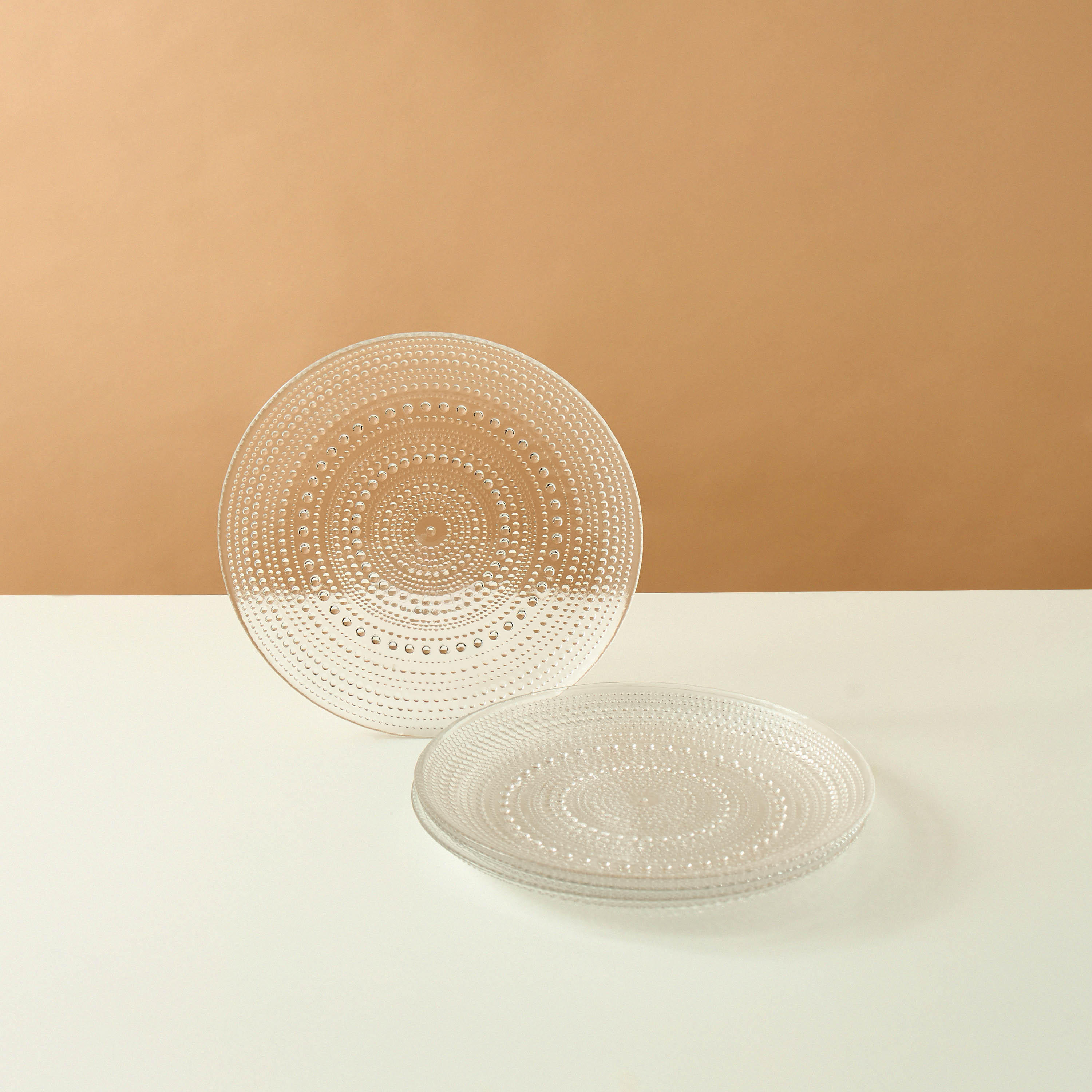 Clear 4-Piece Pearl Plate Set - 27 cms-household-dining-dinnerware-plates-image-2