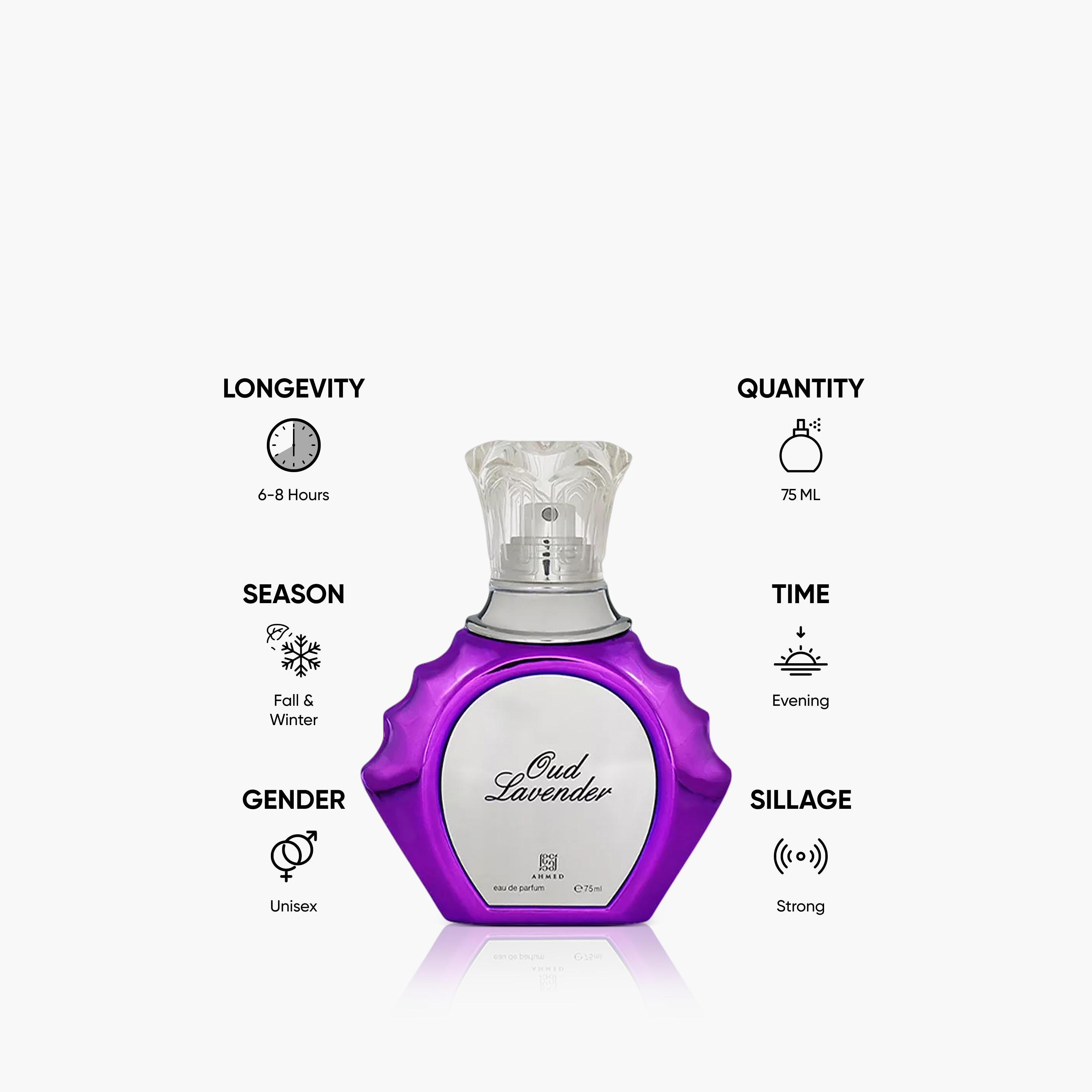 Ahmed Al Maghribi Oud Lavender Eau de Parfum - 75 ml-beautyandpersonalcare-fragrance-unisex-image-5