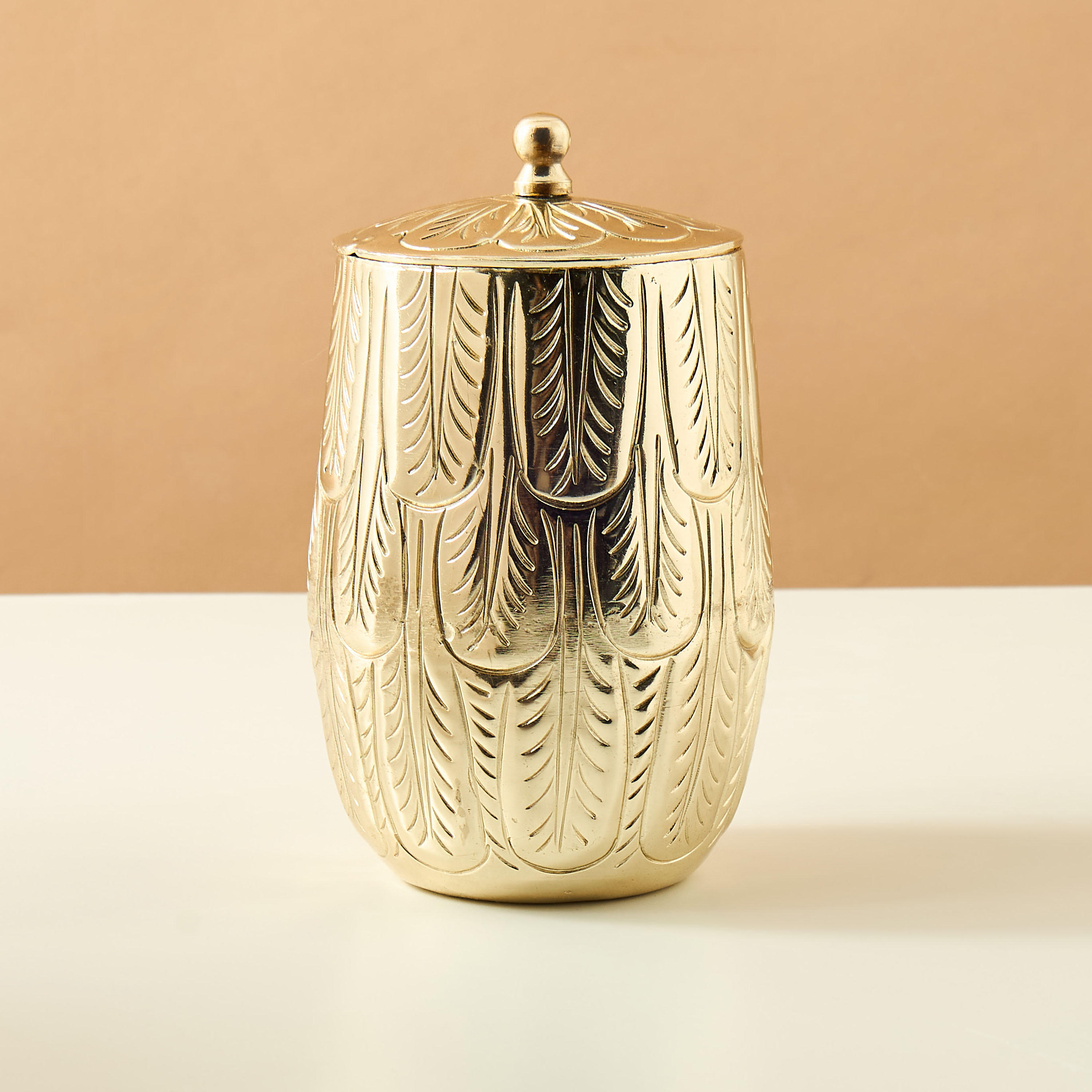 جرة ديكور بارزة الملمس - 21x25 سم-household-decor-candleholdersandlanterns-image-2