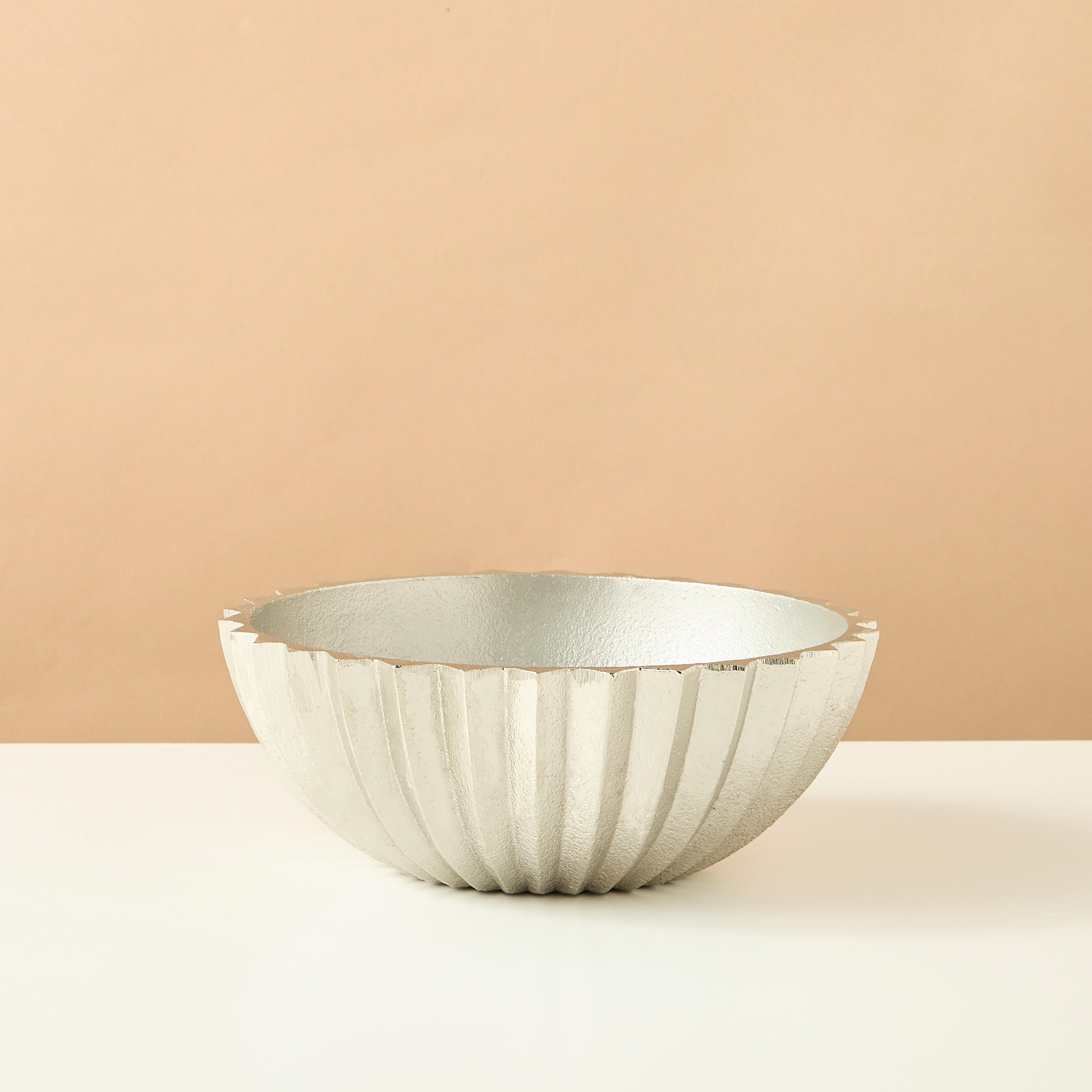 Gia Como Aluminium Decorative Bowl - 20x7x20 cms-household-decor-vasesandbowls-image-2