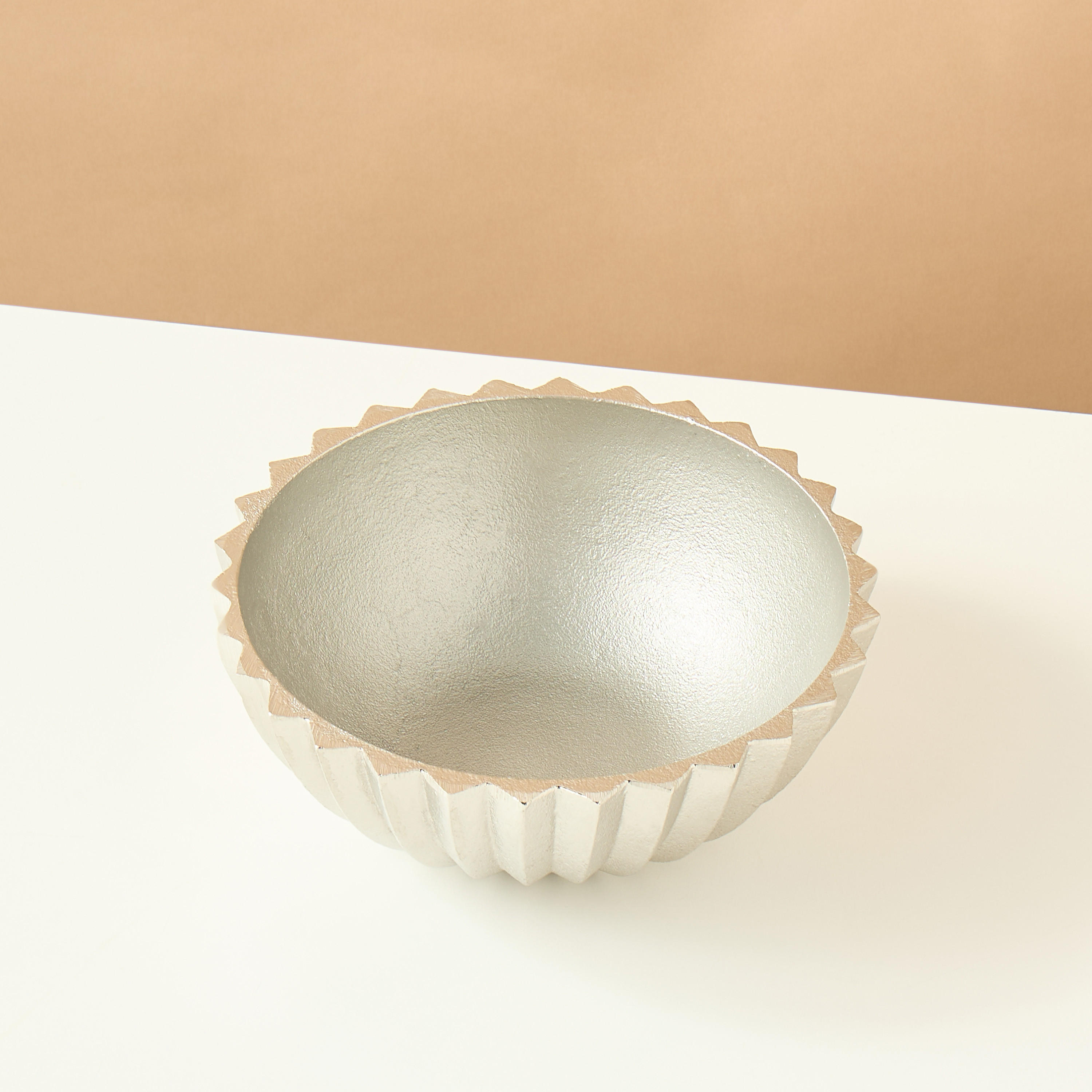 Gia Como Aluminium Decorative Bowl - 20x7x20 cms-household-decor-vasesandbowls-image-3