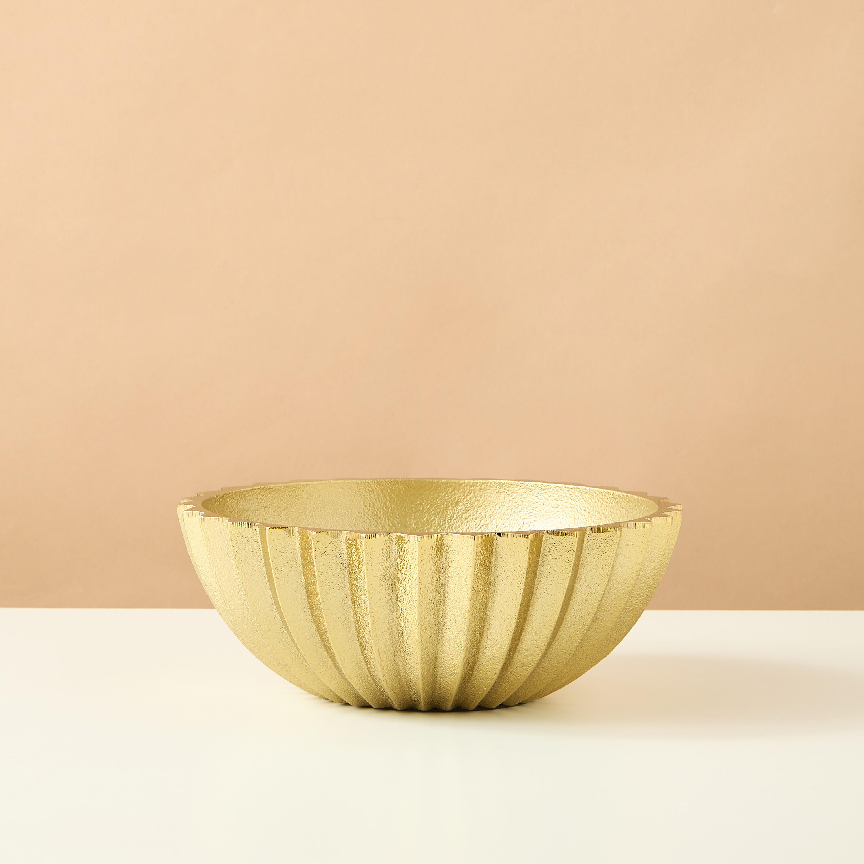 Gia Como Aluminium Decorative Bowl - 20x20x7 cms-household-decor-vasesandbowls-image-2