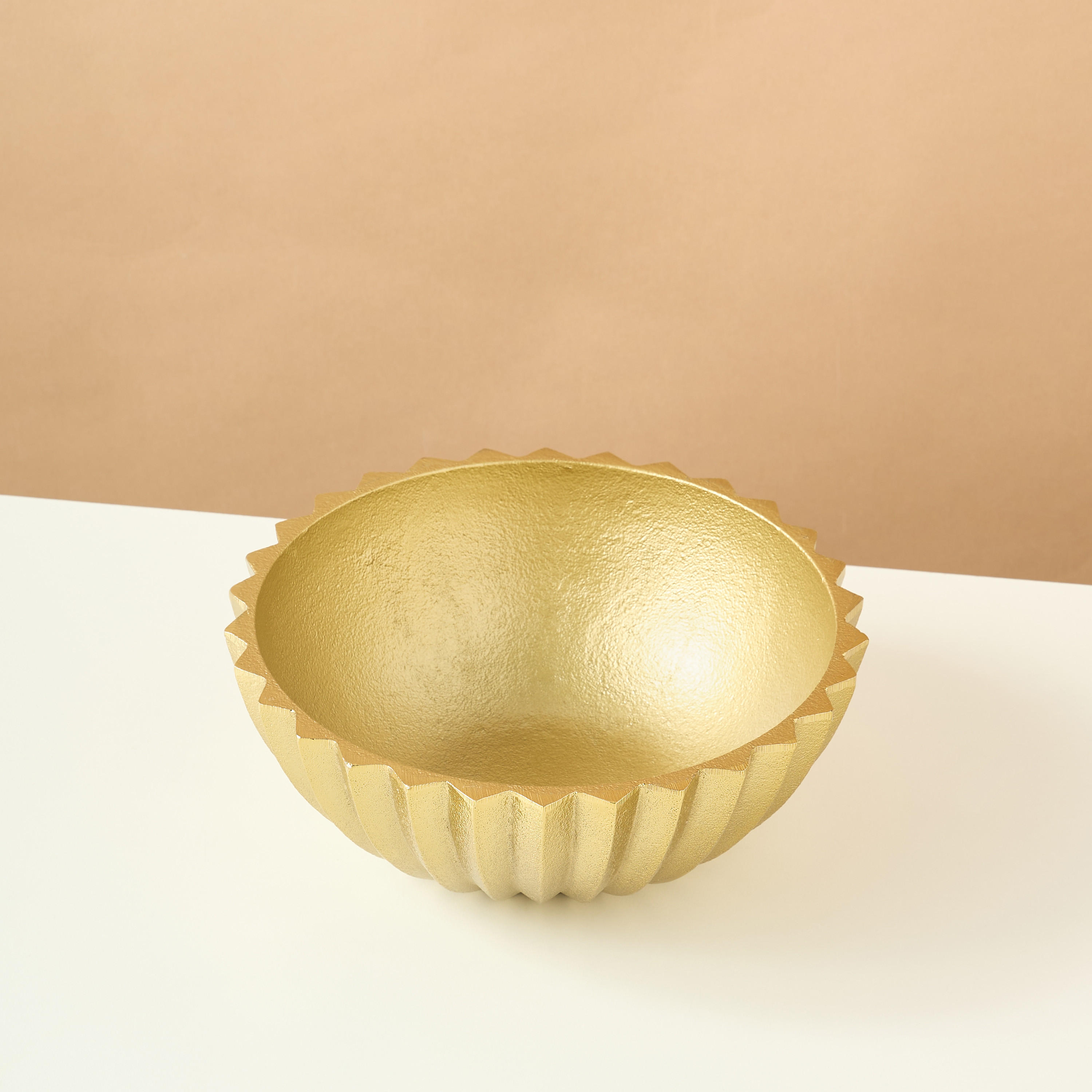 Gia Como Aluminium Decorative Bowl - 20x20x7 cms-household-decor-vasesandbowls-image-3