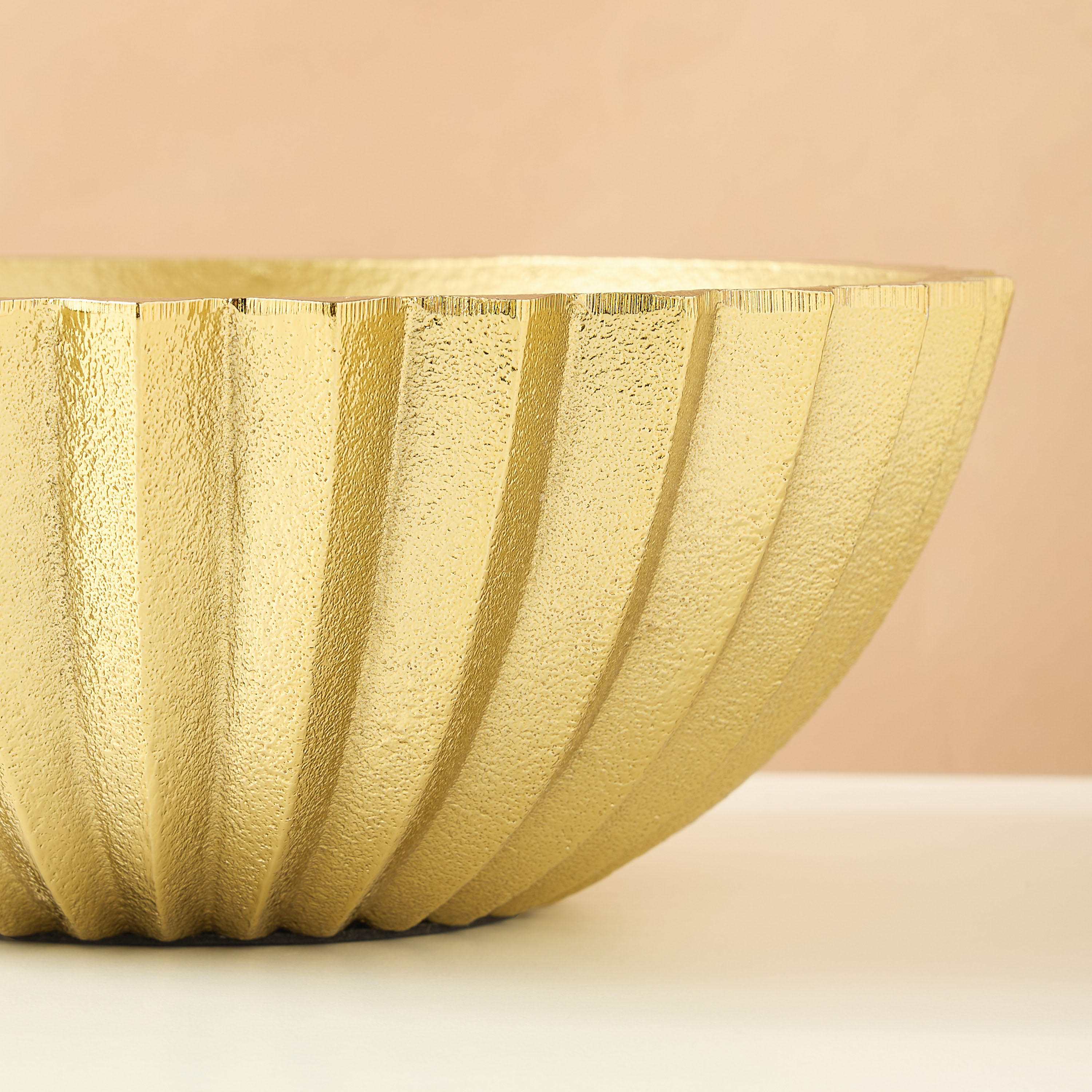 Gia Como Aluminium Decorative Bowl - 20x20x7 cms-household-decor-vasesandbowls-image-5