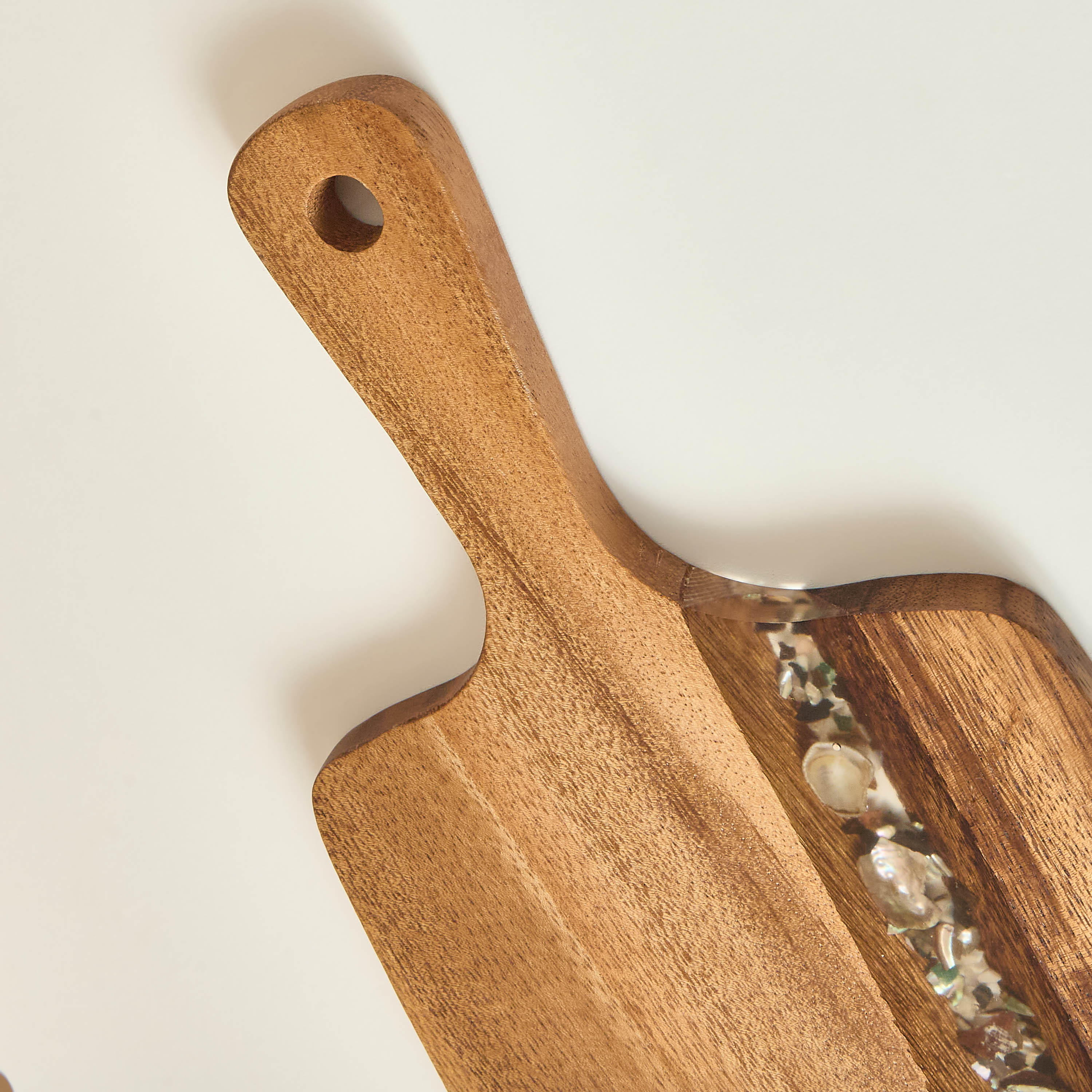 Resin Embellished Acacia Wood Serving Board - 41x18 cms-household-dining-serveware-servingtrays-image-4