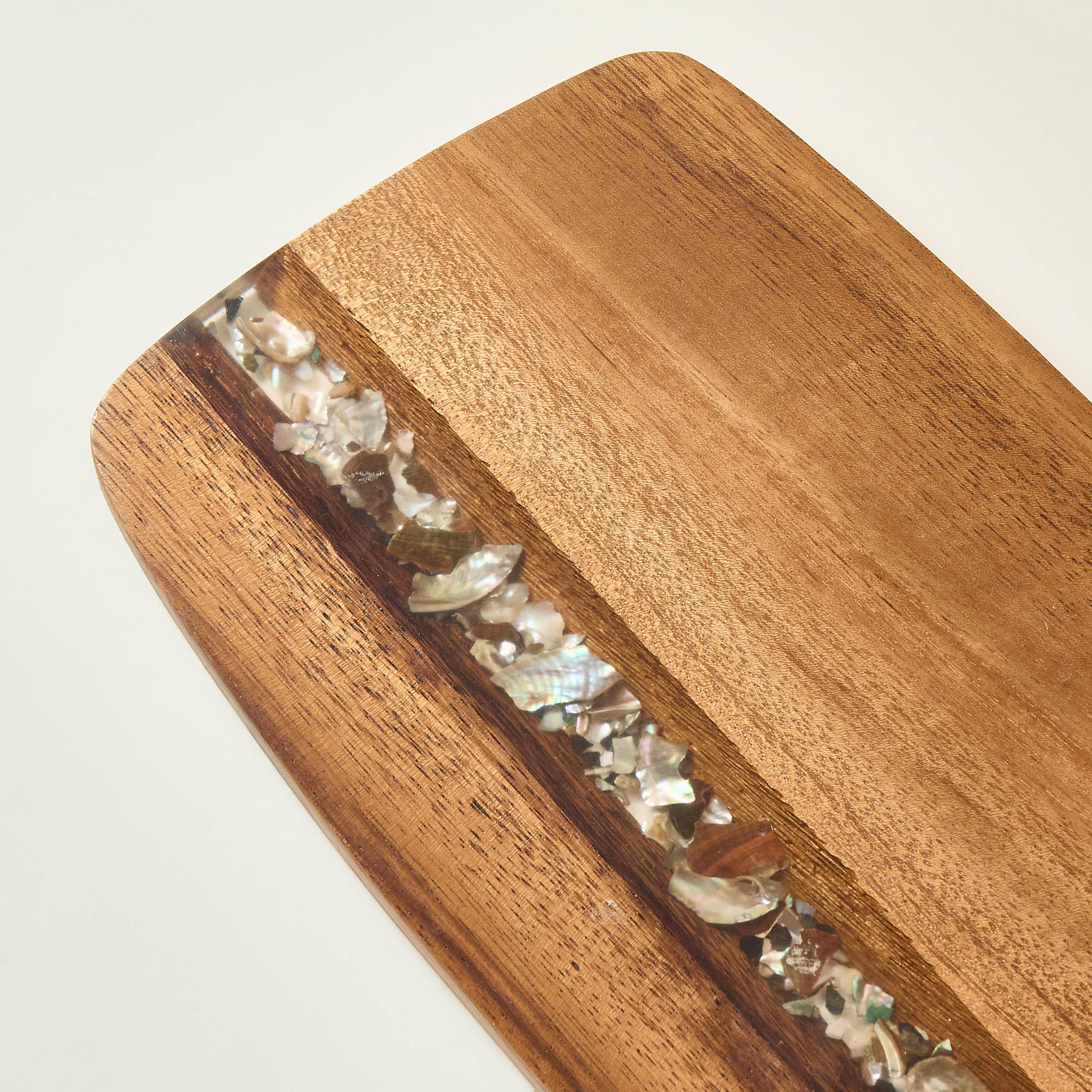Resin Embellished Acacia Wood Serving Board - 41x18 cms-household-dining-serveware-servingtrays-image-5