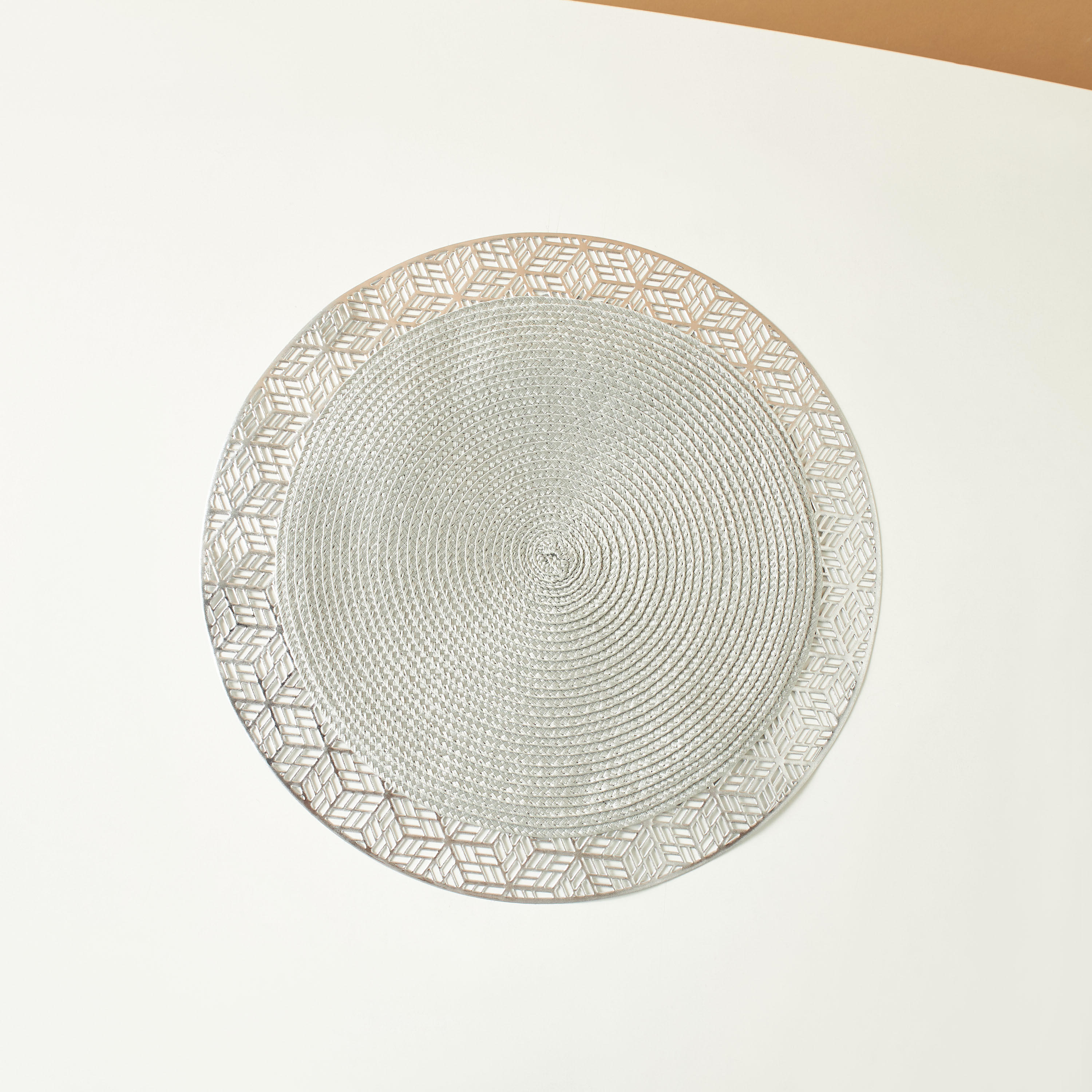 Textured Round Placemat - 38 cms-household-dining-tablelinen-placemats-image-3