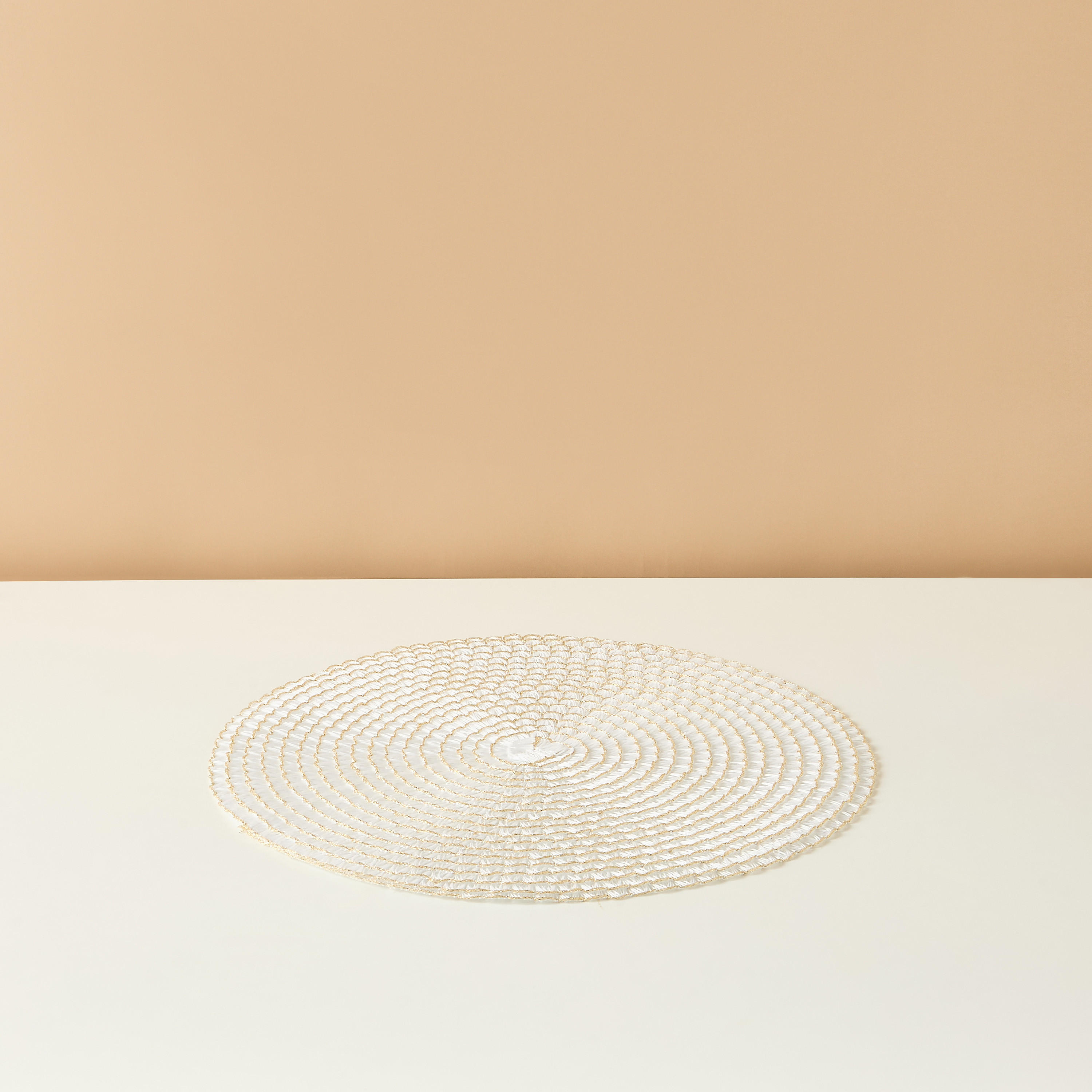 Textured 2-Piece Round Placemat - 38 cms-household-dining-tablelinen-placemats-image-2