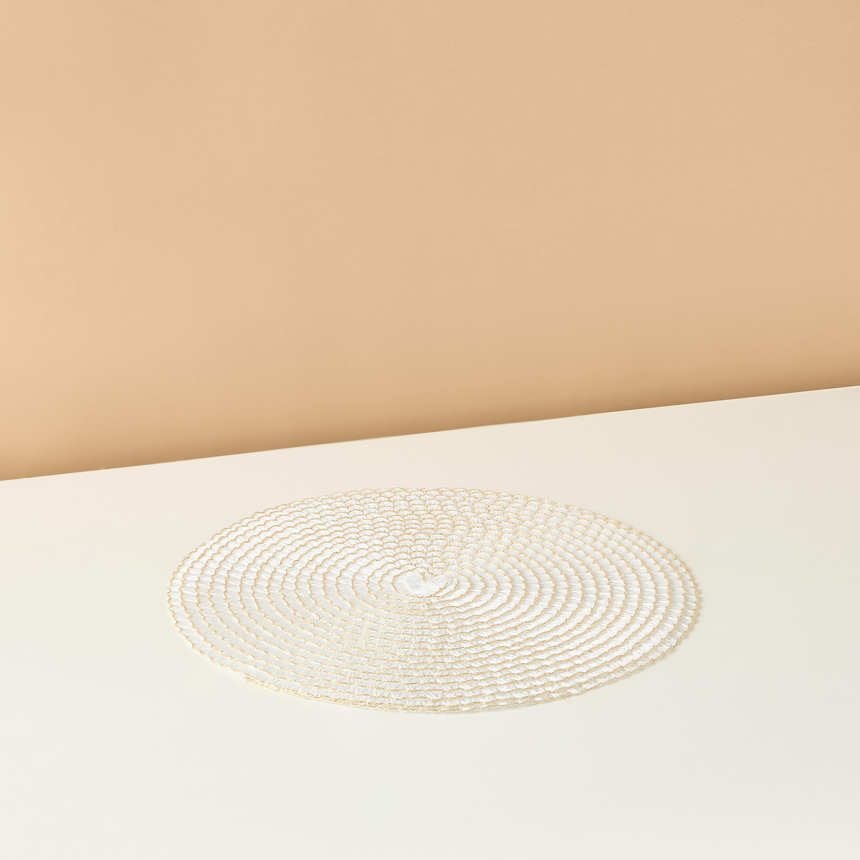 طقم لبادة صحون مستديرة بارزة الملمس من قطعتين - 38 سم-household-dining-tablelinen-placemats-image-3