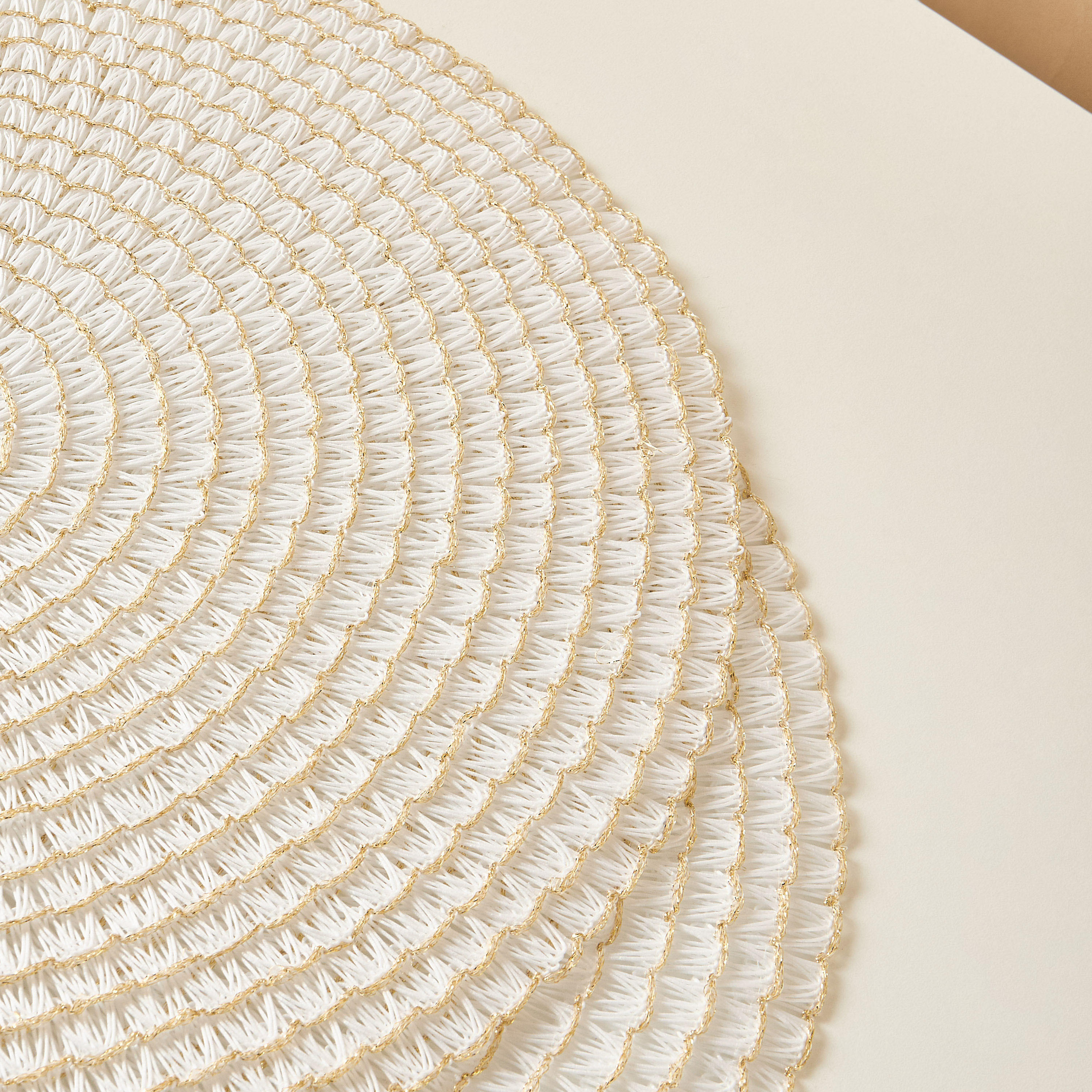 Textured 2-Piece Round Placemat - 38 cms-household-dining-tablelinen-placemats-image-6
